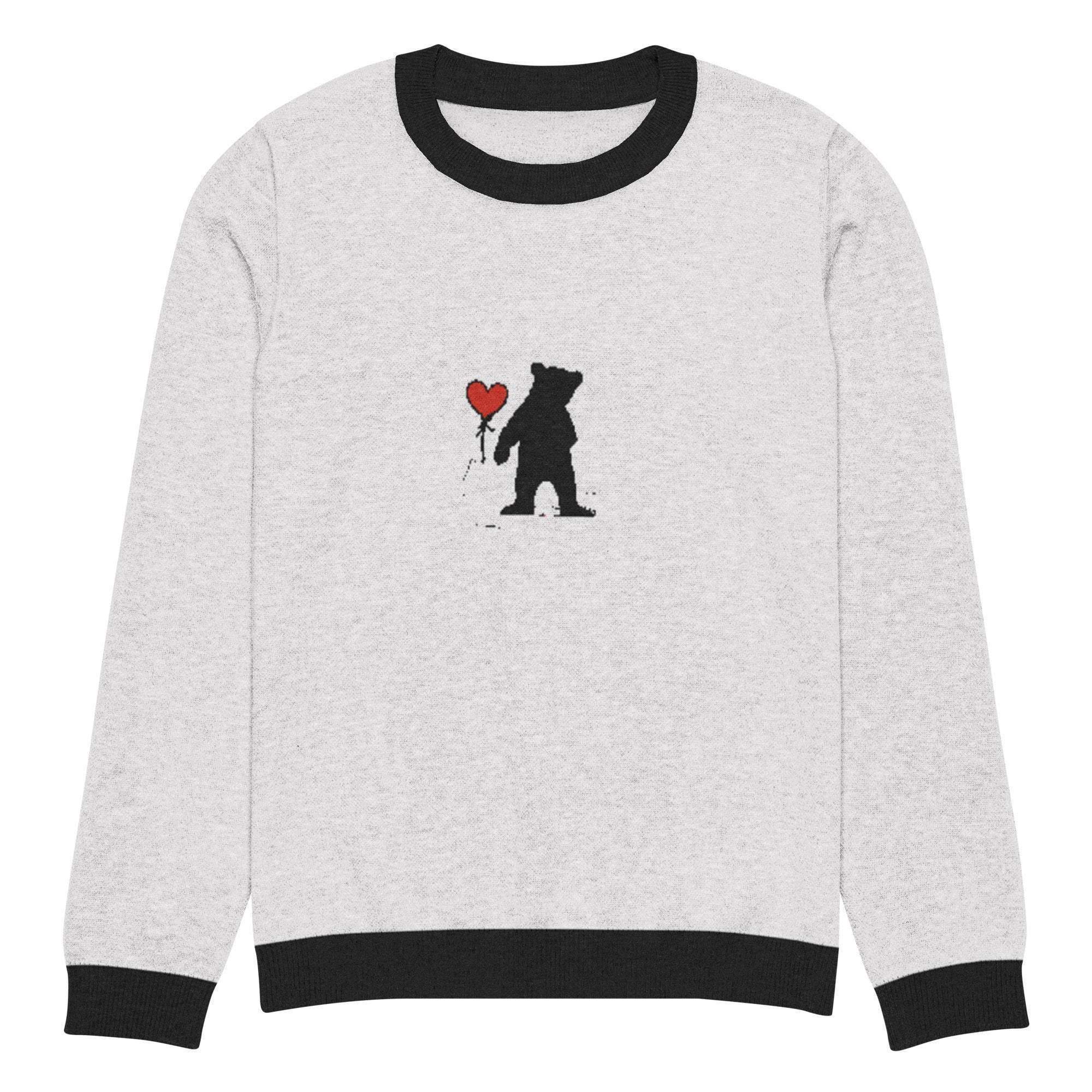 Bearish Love Crew Knitted Sweater - InvestmenTees