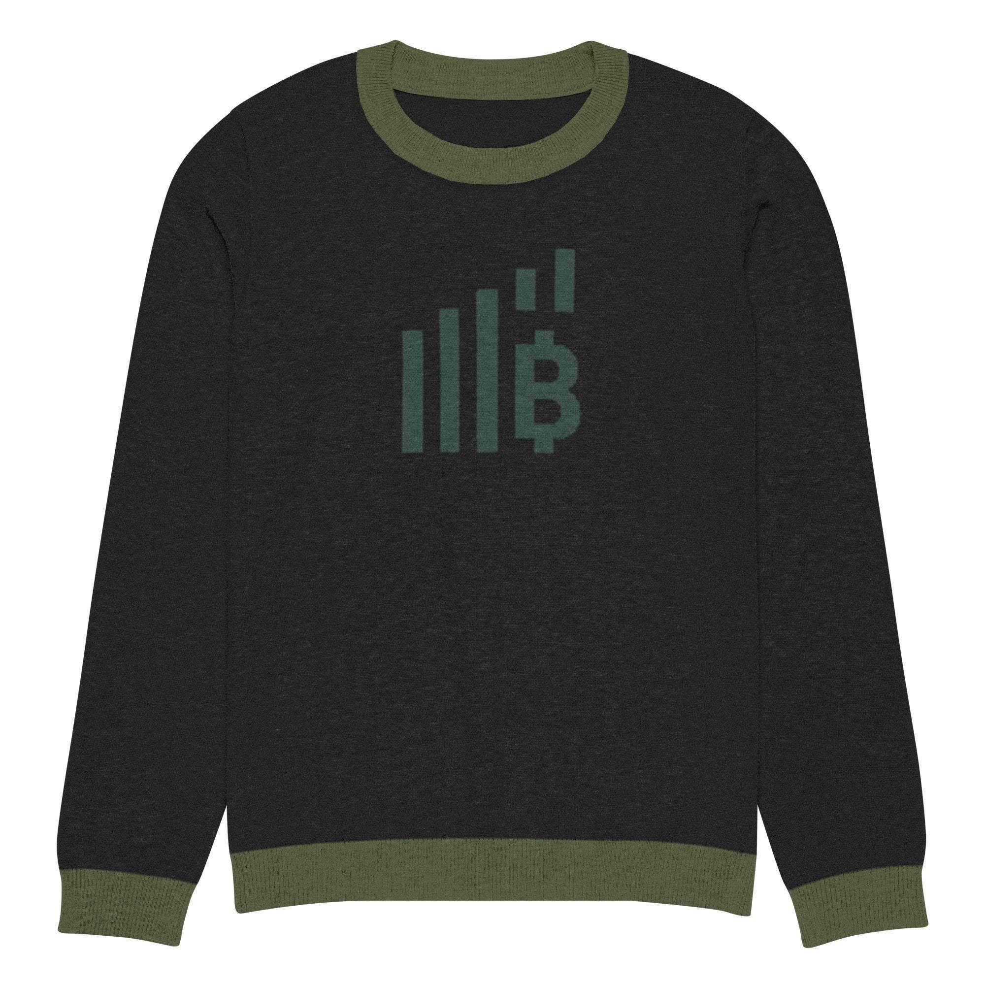 Bitcoin Rise Knitted Crew Sweater - InvestmenTees