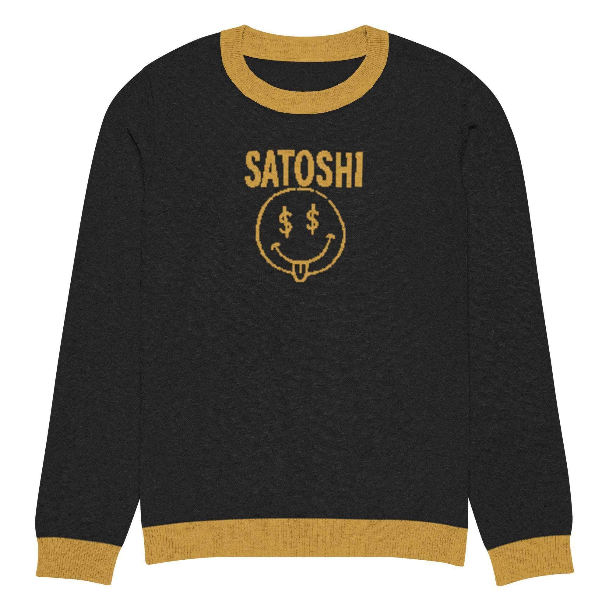 Satoshi Crew Knitted Sweater - InvestmenTees