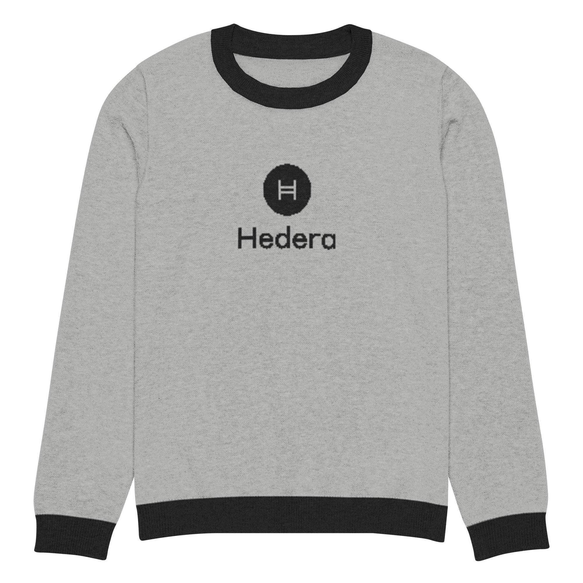 Hedera | HBAR Crypto Crew Knitted Sweater - InvestmenTees