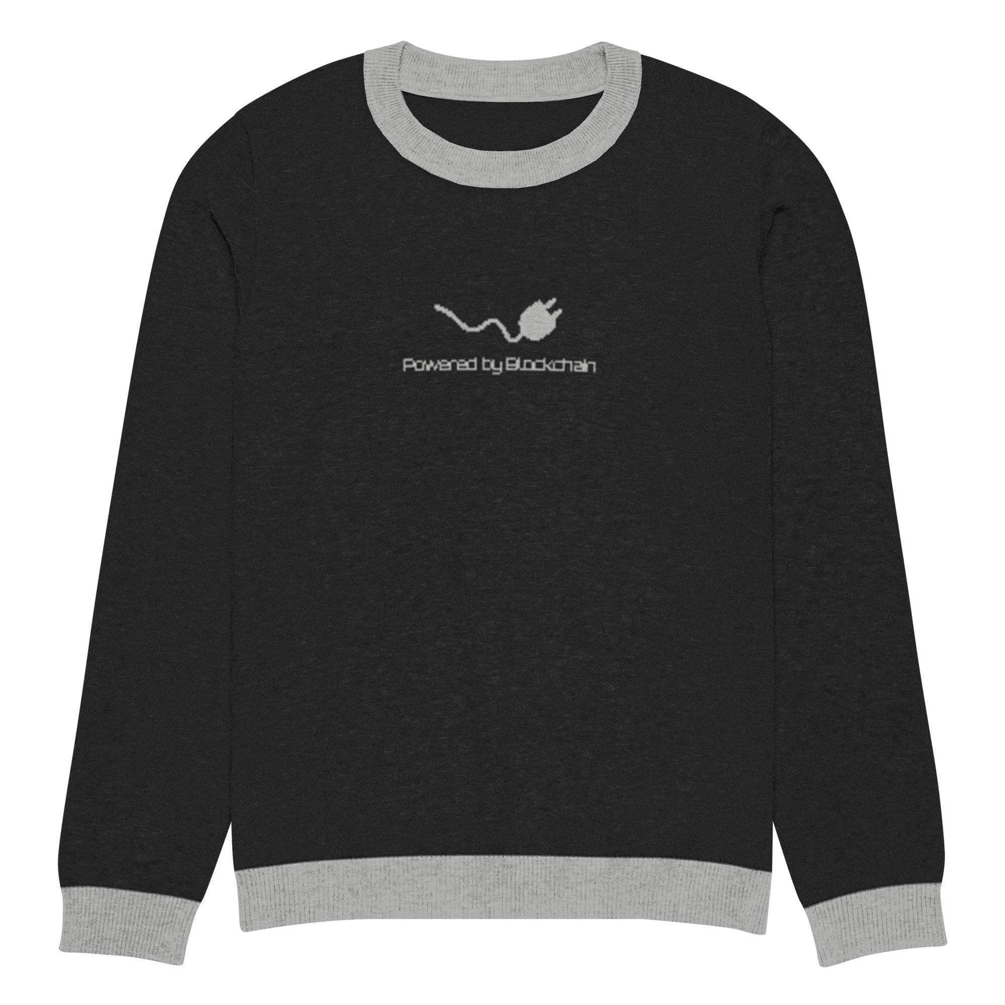 Blockchain Powered Crew Knitted Sweater - InvestmenTees