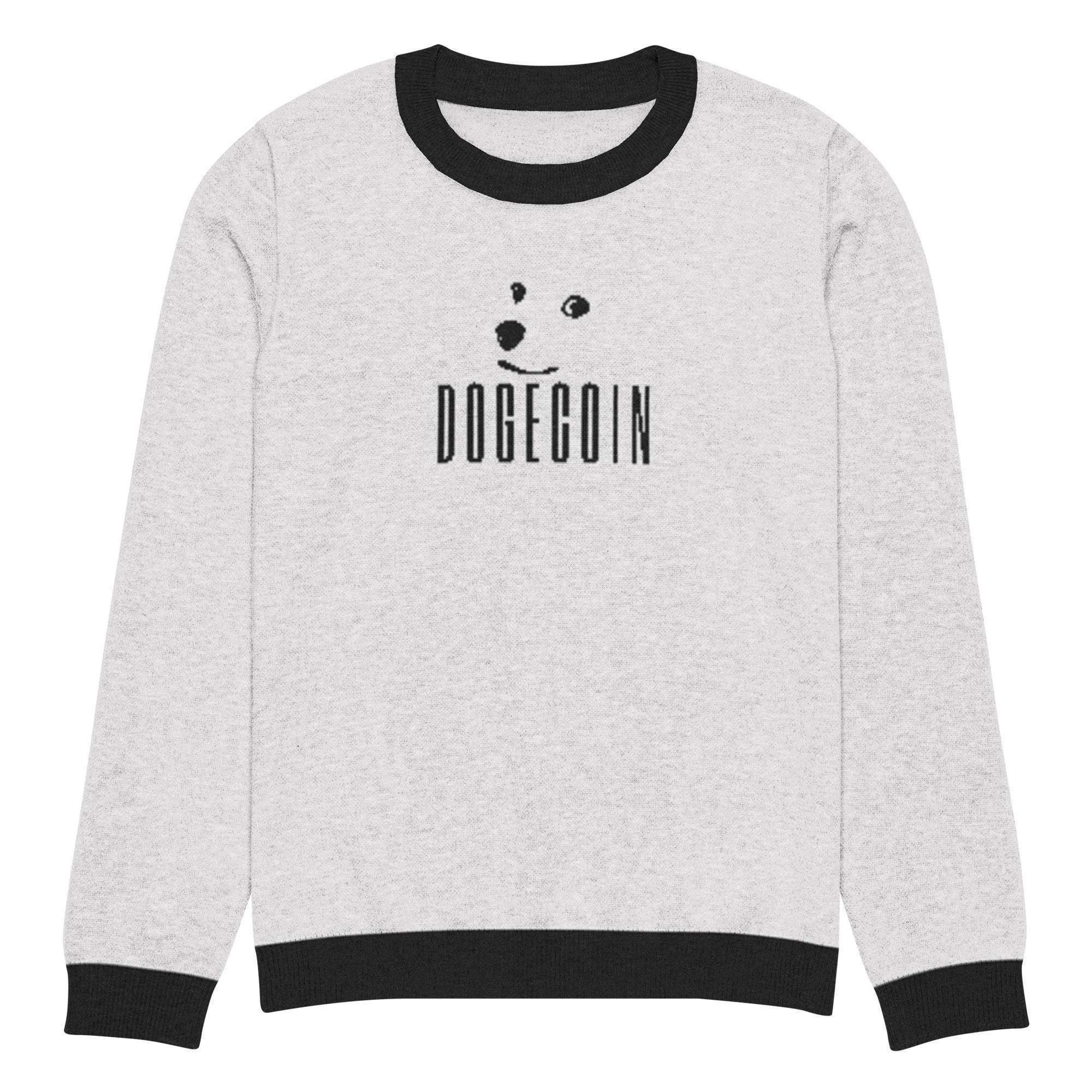 Dogecoin Crew Knitted Sweater - InvestmenTees