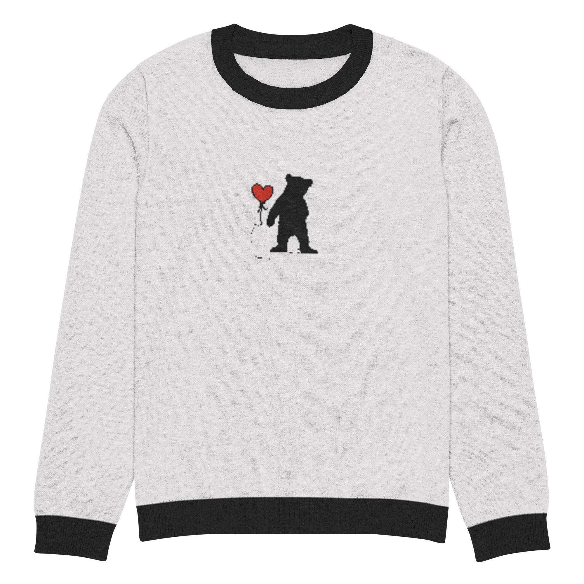 Bearish Love Crew Knitted Sweater - InvestmenTees