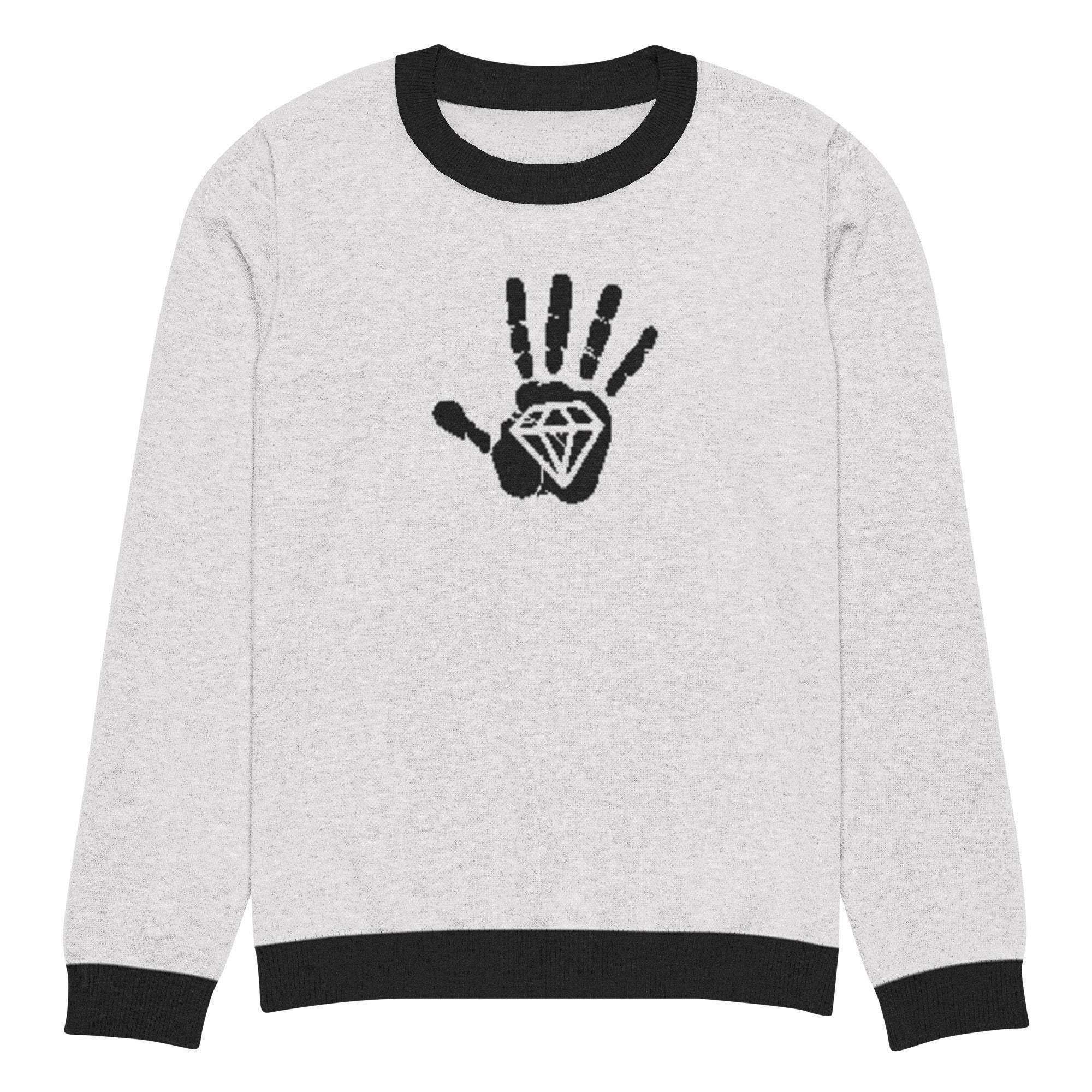 Diamond Palm Crew Knitted Sweater - InvestmenTees