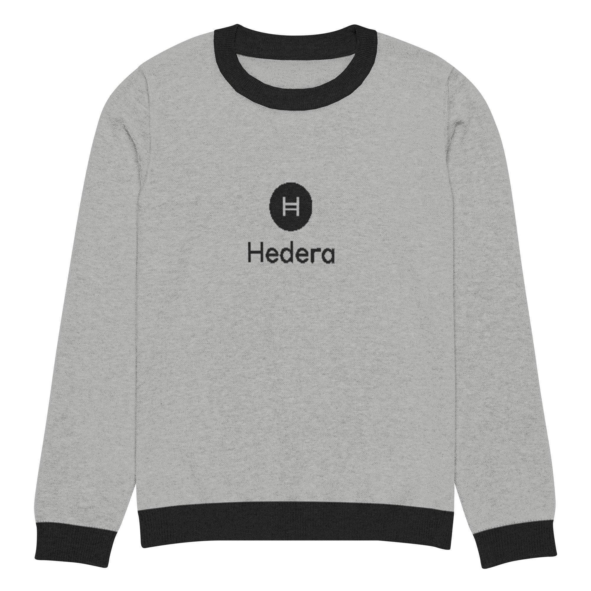 Hedera | HBAR Crypto Crew Knitted Sweater - InvestmenTees