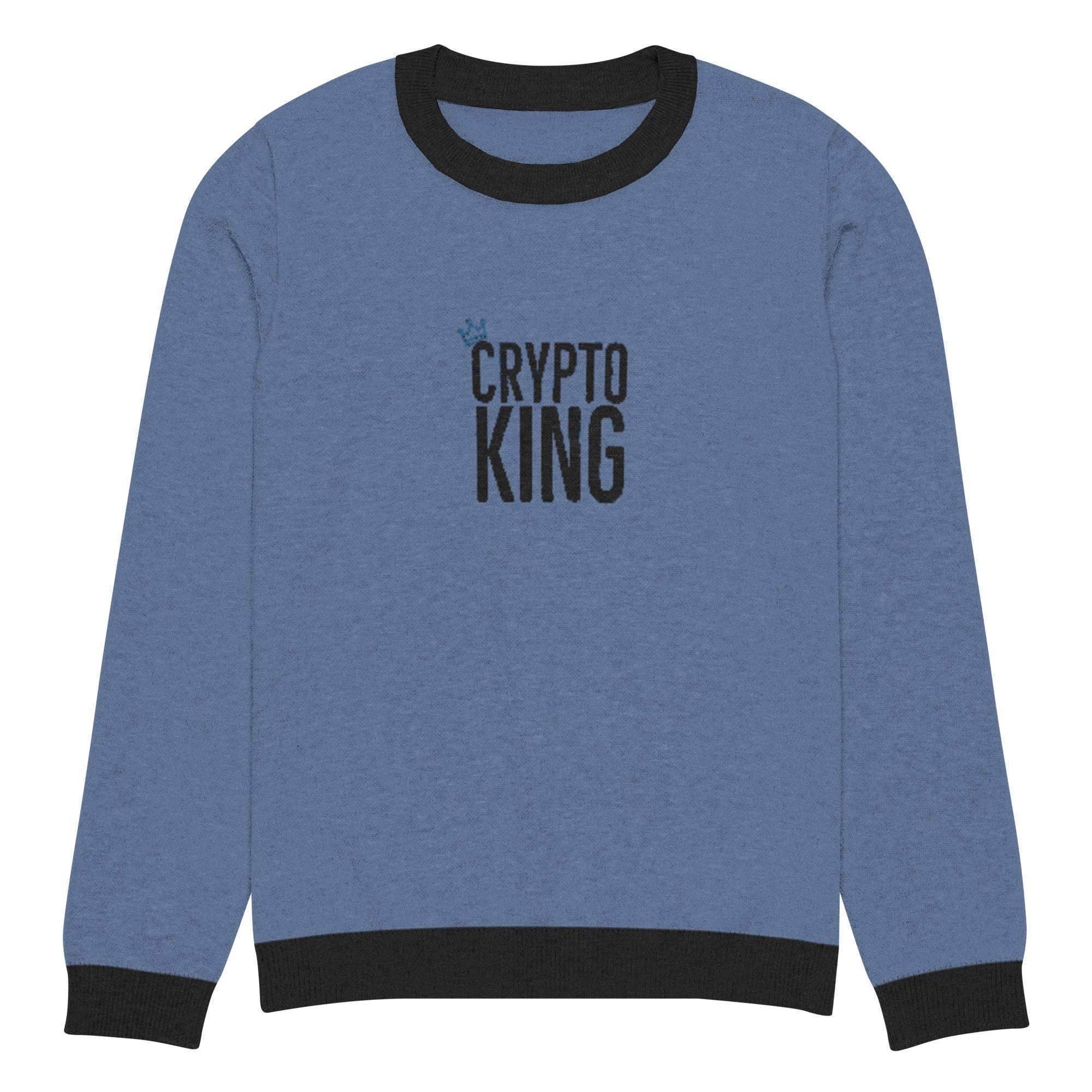 Crypto King Crew Knitted Sweater - InvestmenTees
