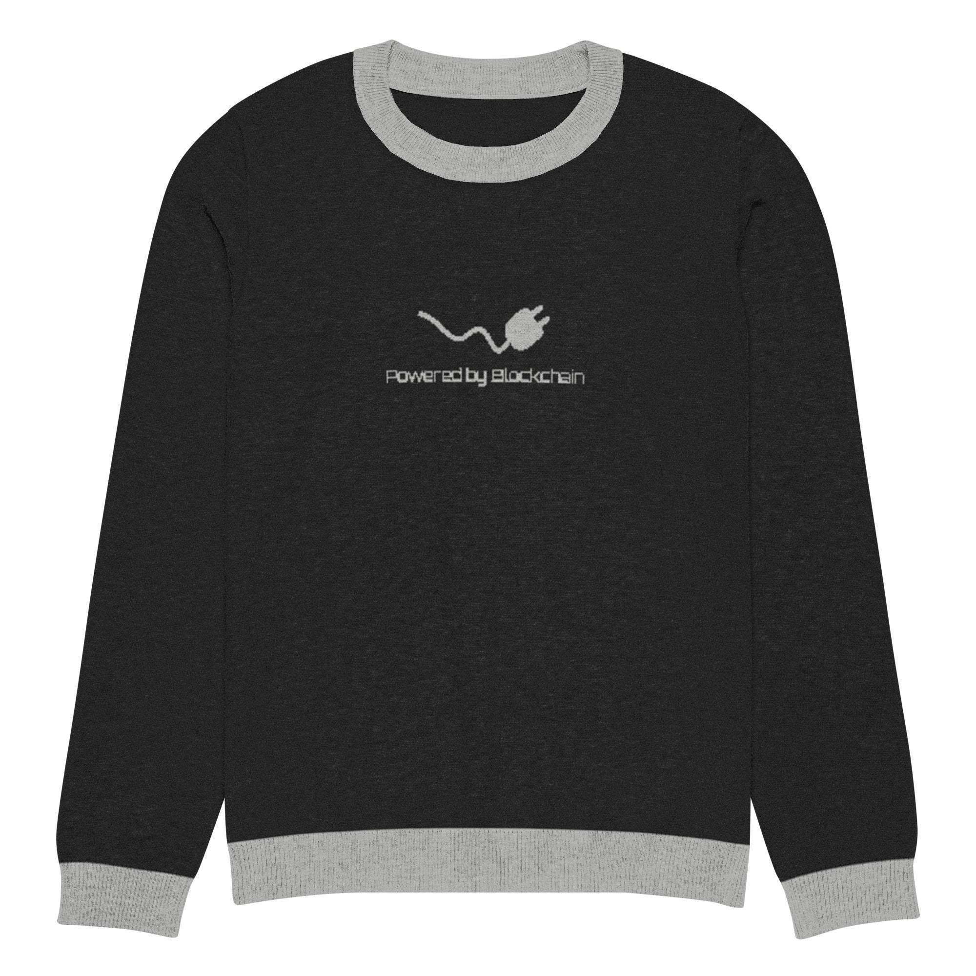 Blockchain Powered Crew Knitted Sweater - InvestmenTees