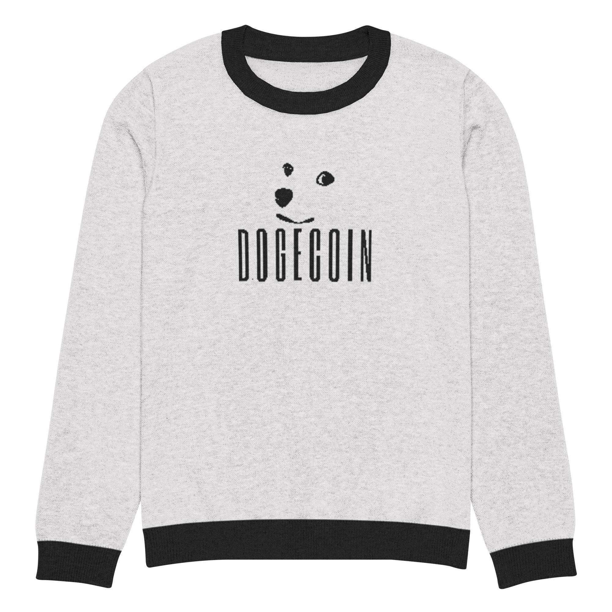 Dogecoin Crew Knitted Sweater - InvestmenTees
