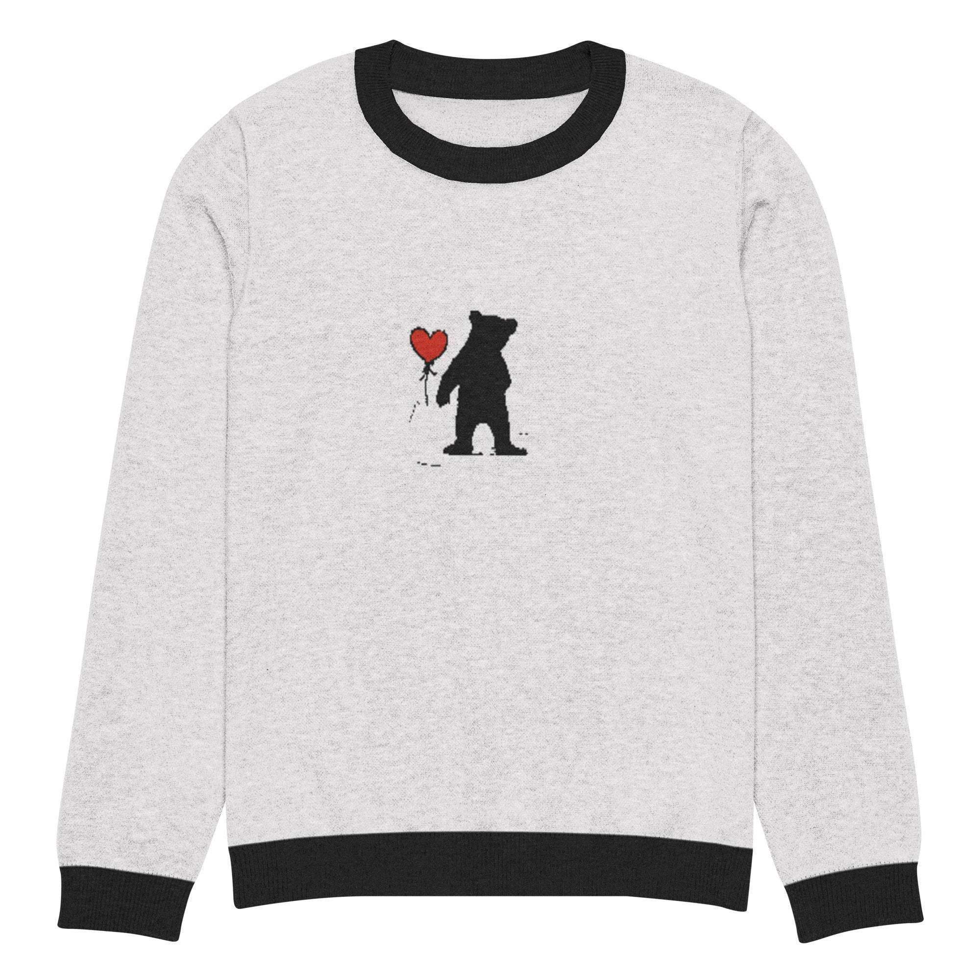Bearish Love Crew Knitted Sweater - InvestmenTees
