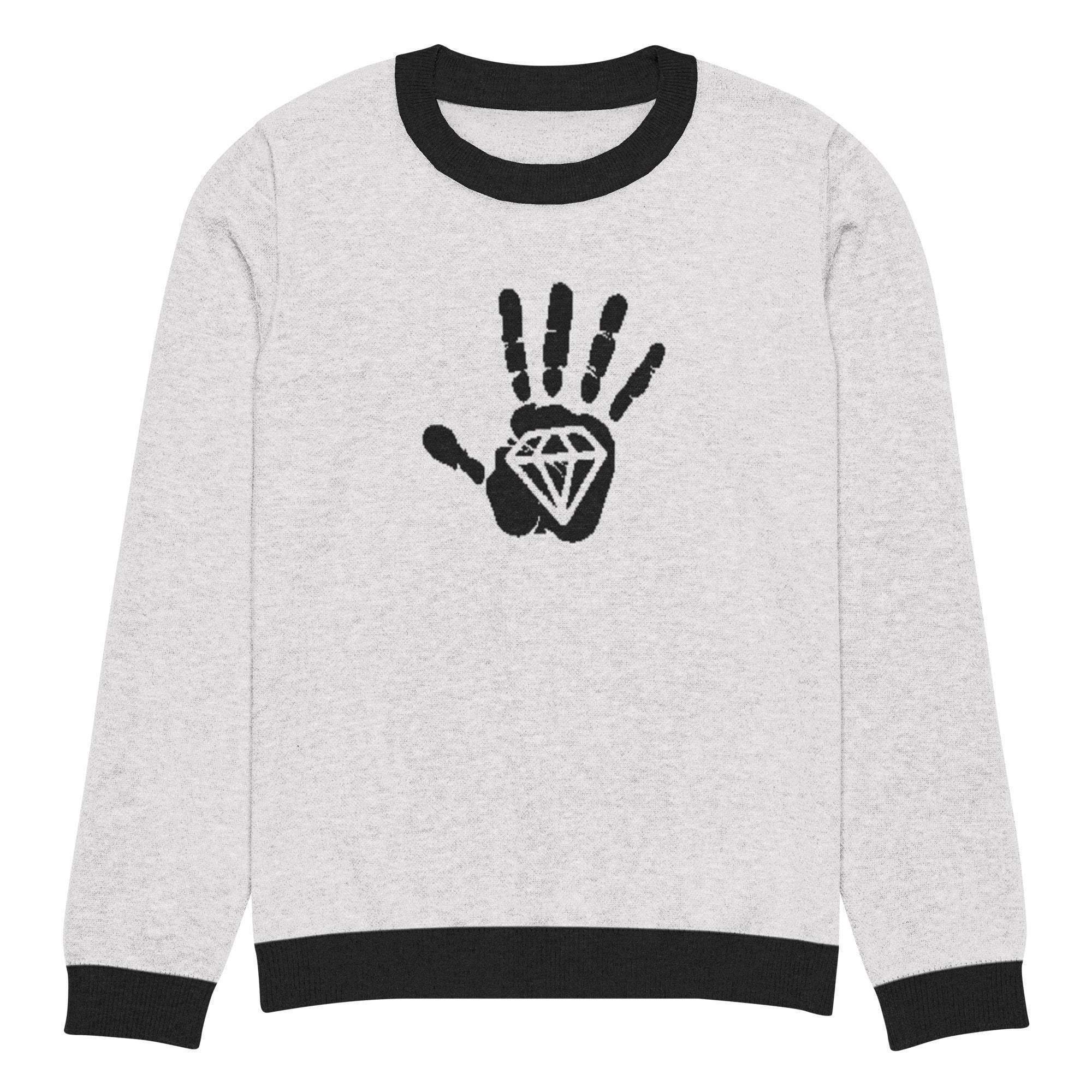 Diamond Palm Crew Knitted Sweater - InvestmenTees