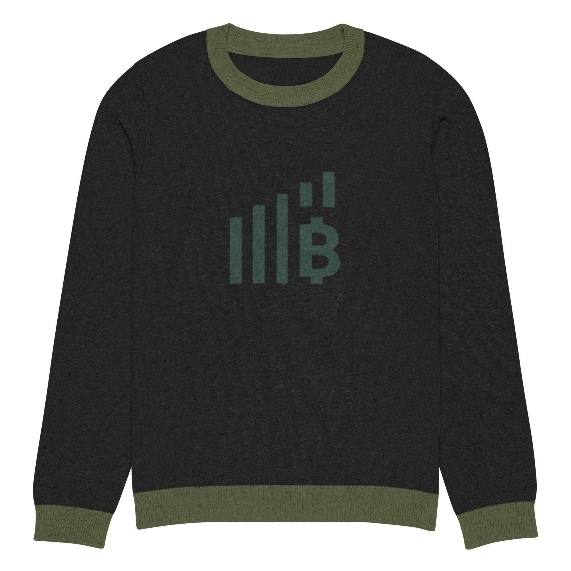 Bitcoin Rise Knitted Crew Sweater - InvestmenTees