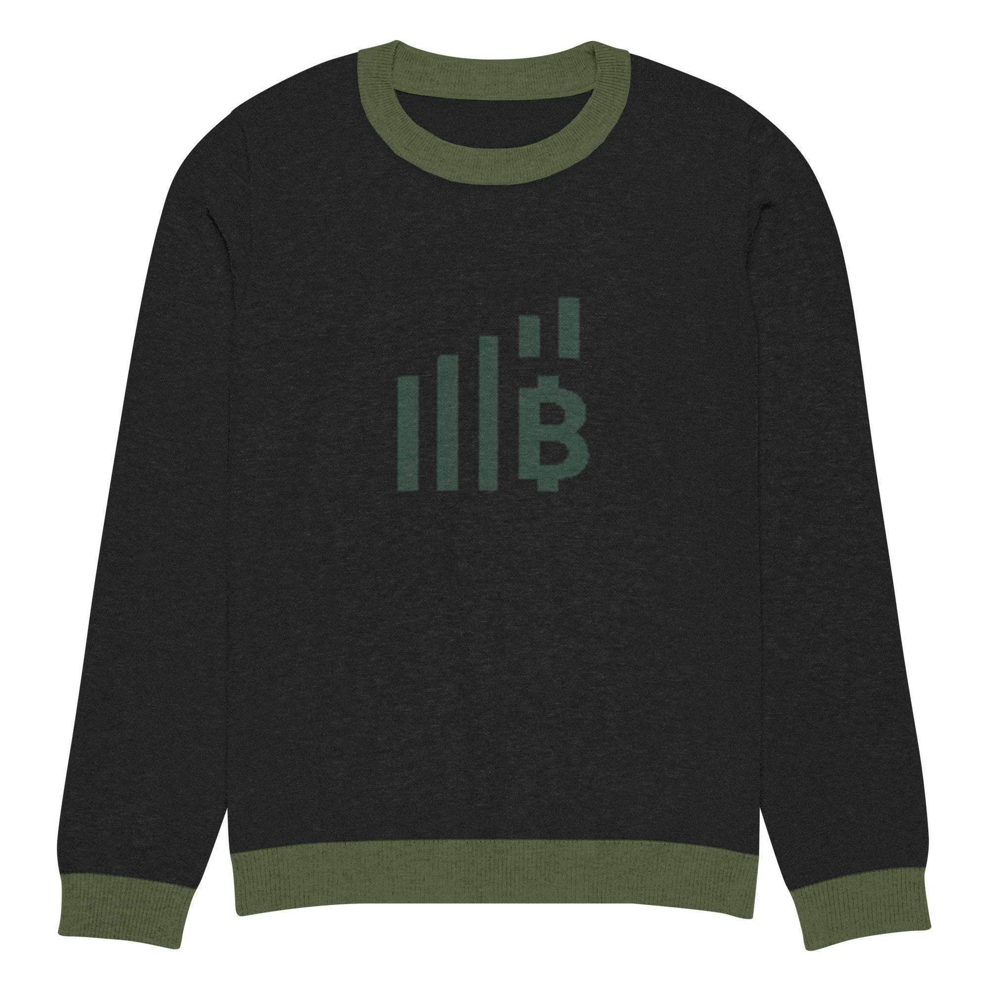 Bitcoin Rise Knitted Crew Sweater - InvestmenTees