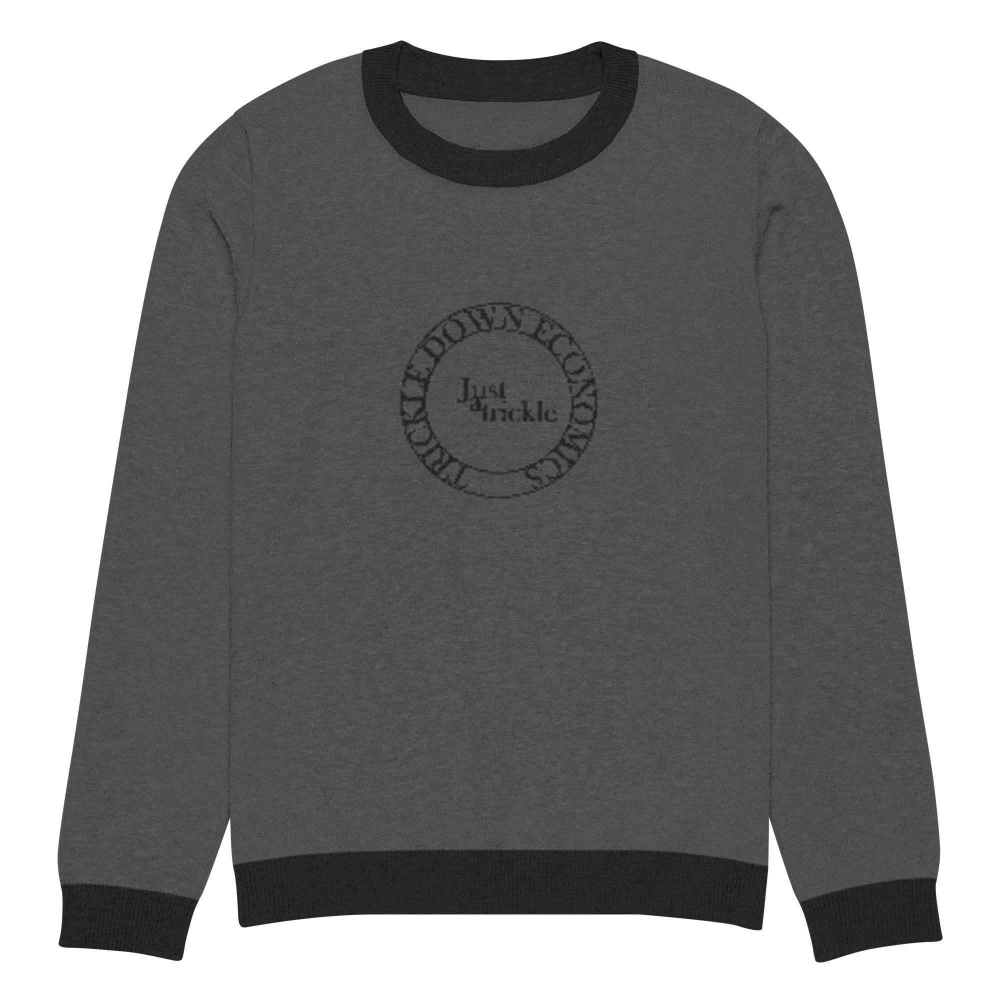 Trickel Down Economics Crew Knitted Sweater - InvestmenTees