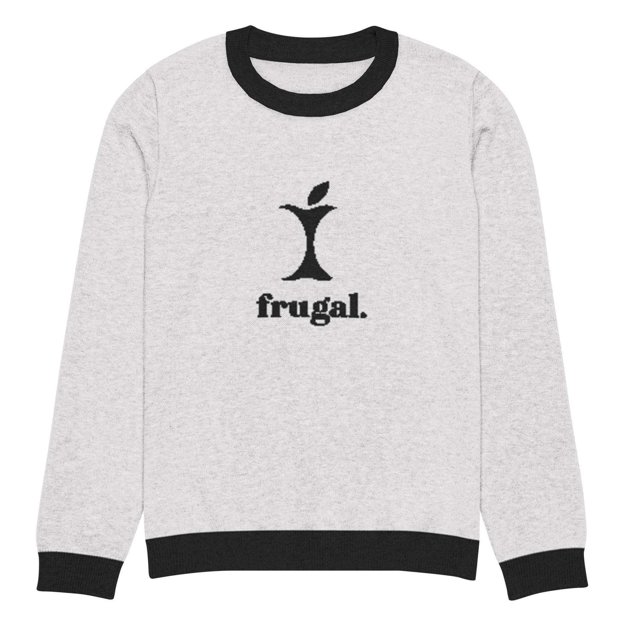 Frugal Recession Crew Knitted Sweater - InvestmenTees