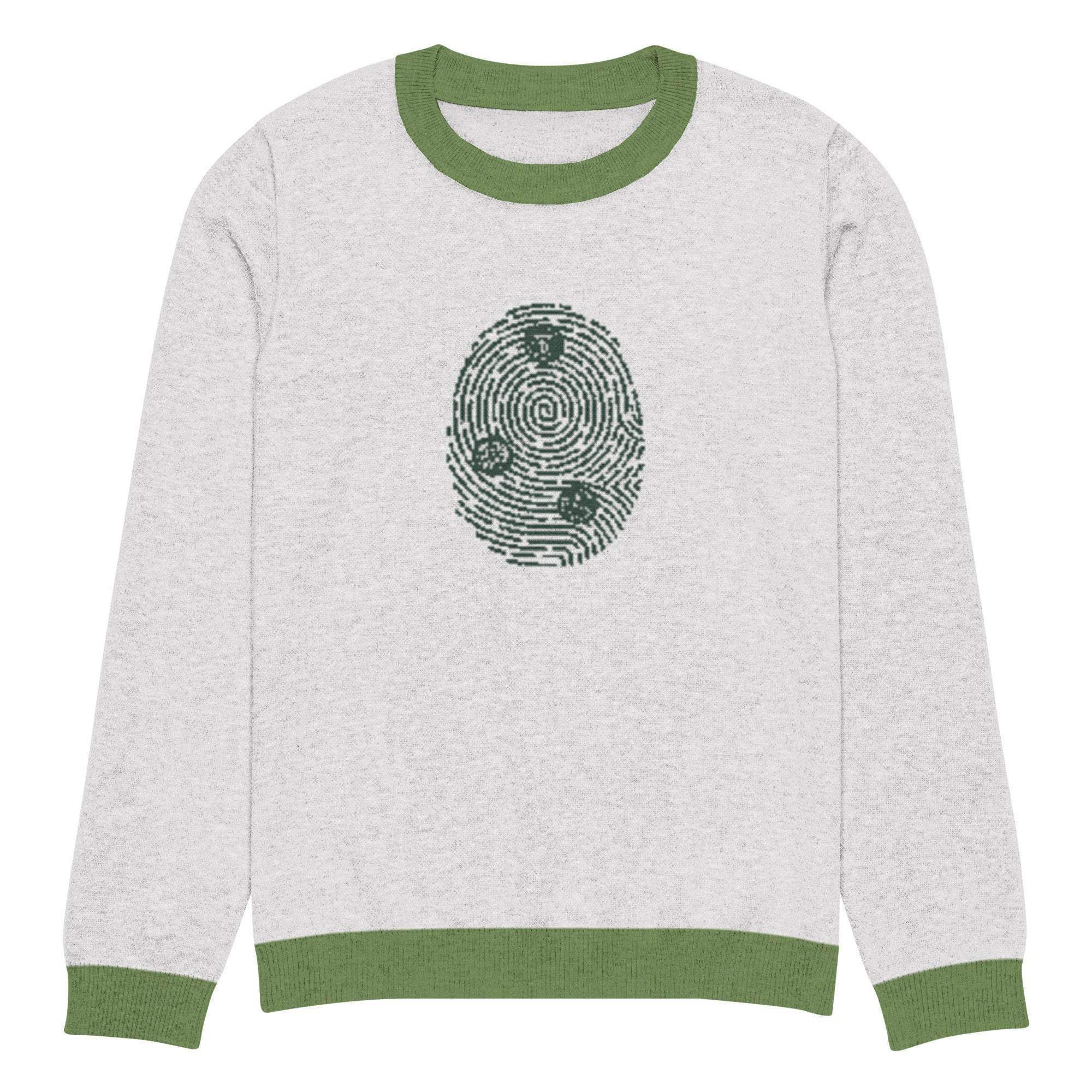 Bitcoin Print Crew Knitted Sweater - InvestmenTees