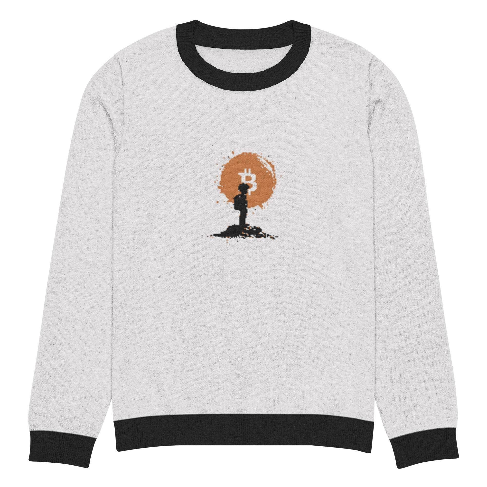 Bitcoin Boy Crew Knitted Sweater - InvestmenTees