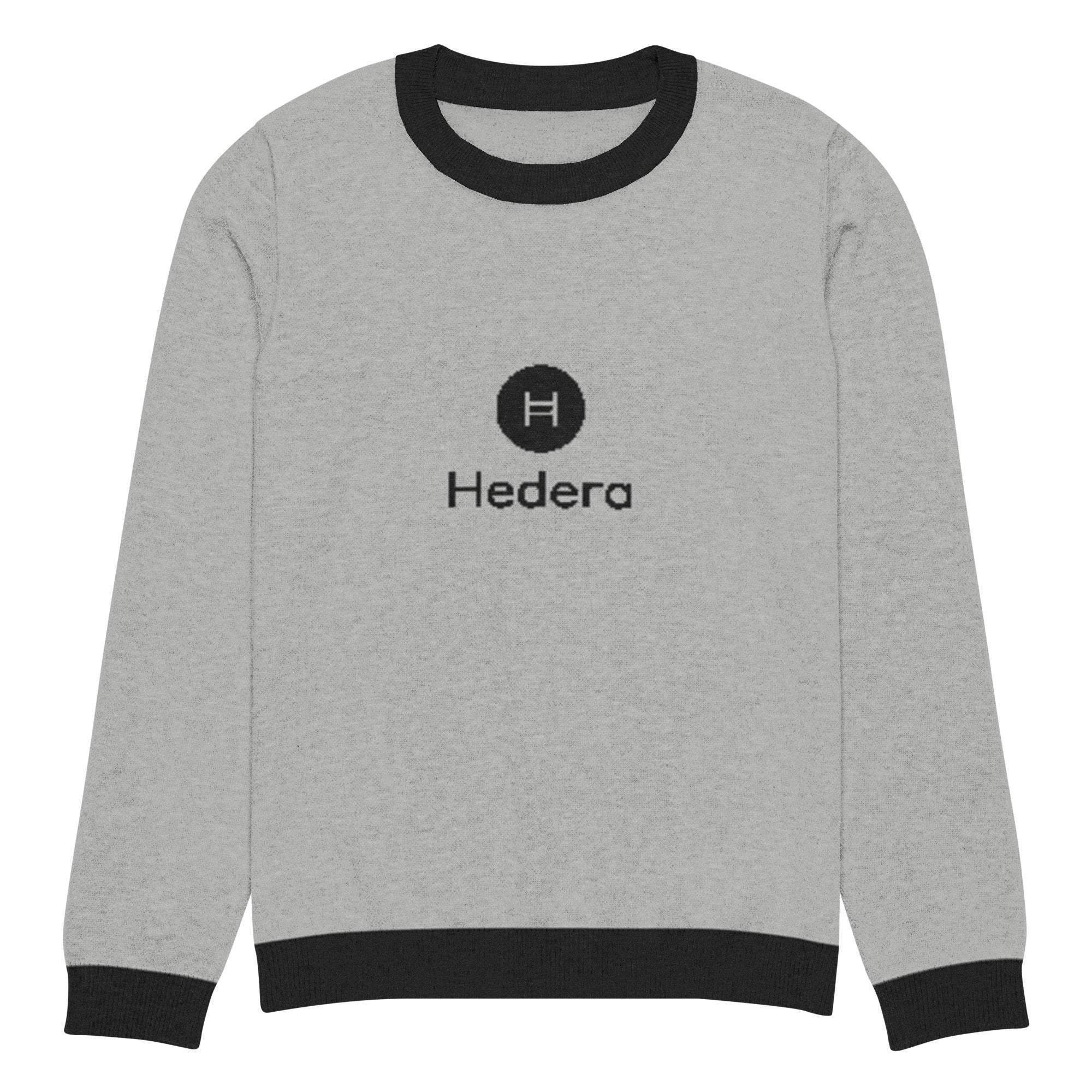 Hedera | HBAR Crypto Crew Knitted Sweater - InvestmenTees