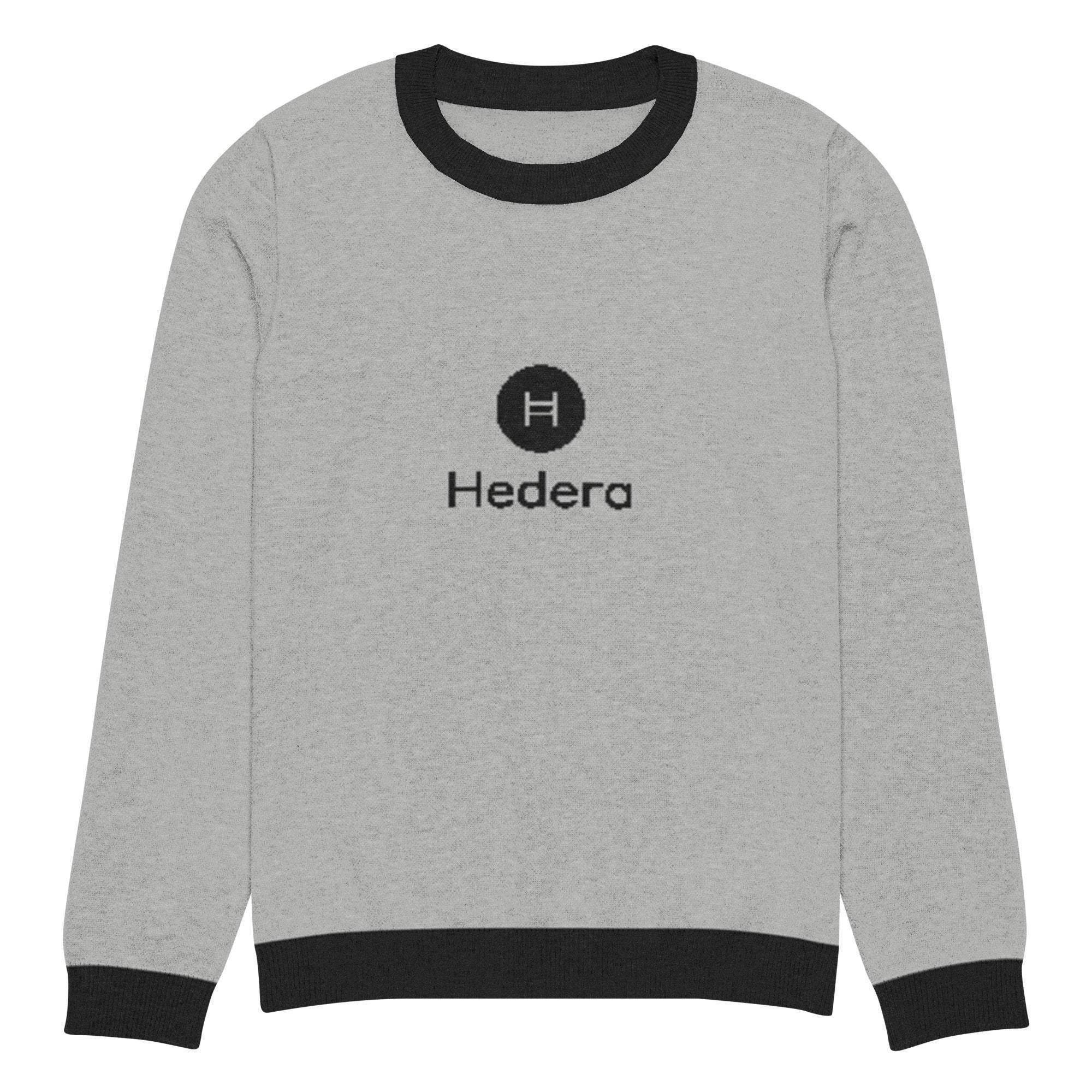 Hedera | HBAR Crypto Crew Knitted Sweater - InvestmenTees