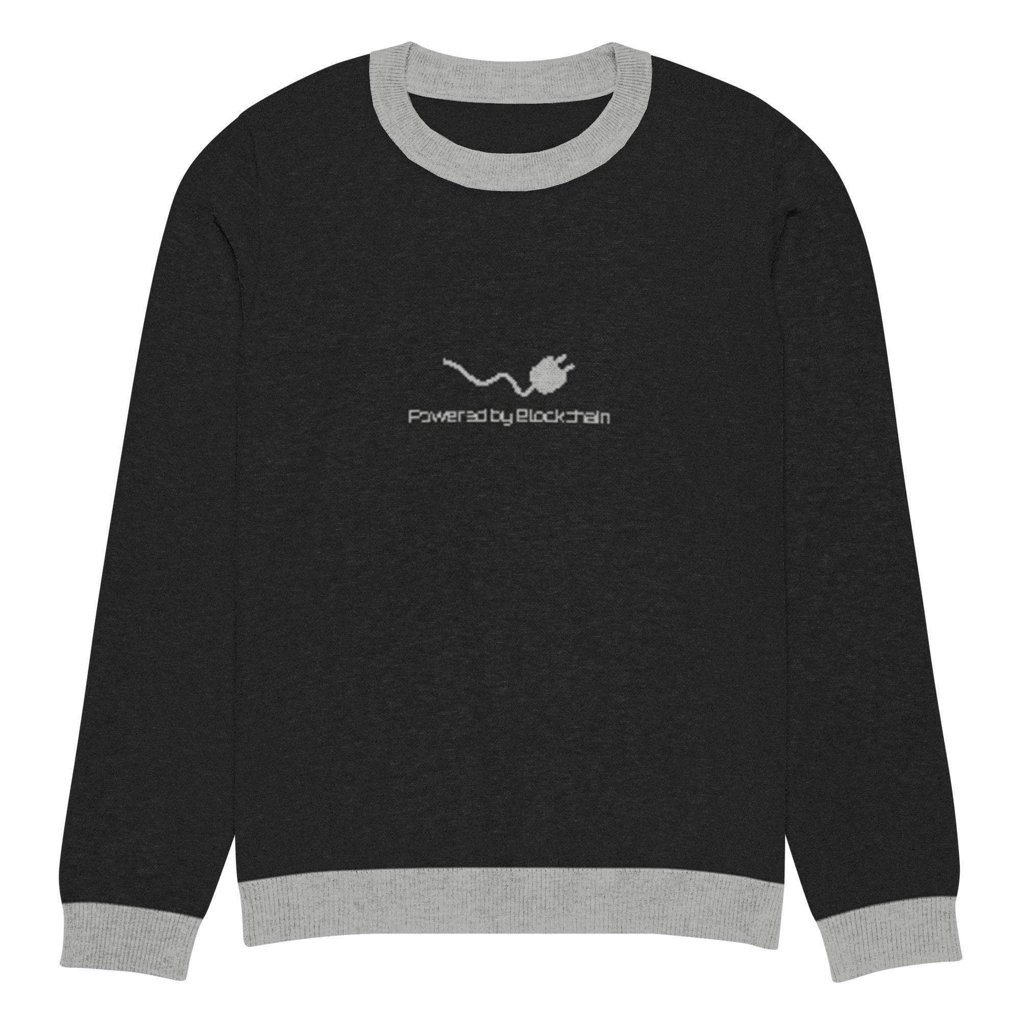 Blockchain Powered Crew Knitted Sweater - InvestmenTees