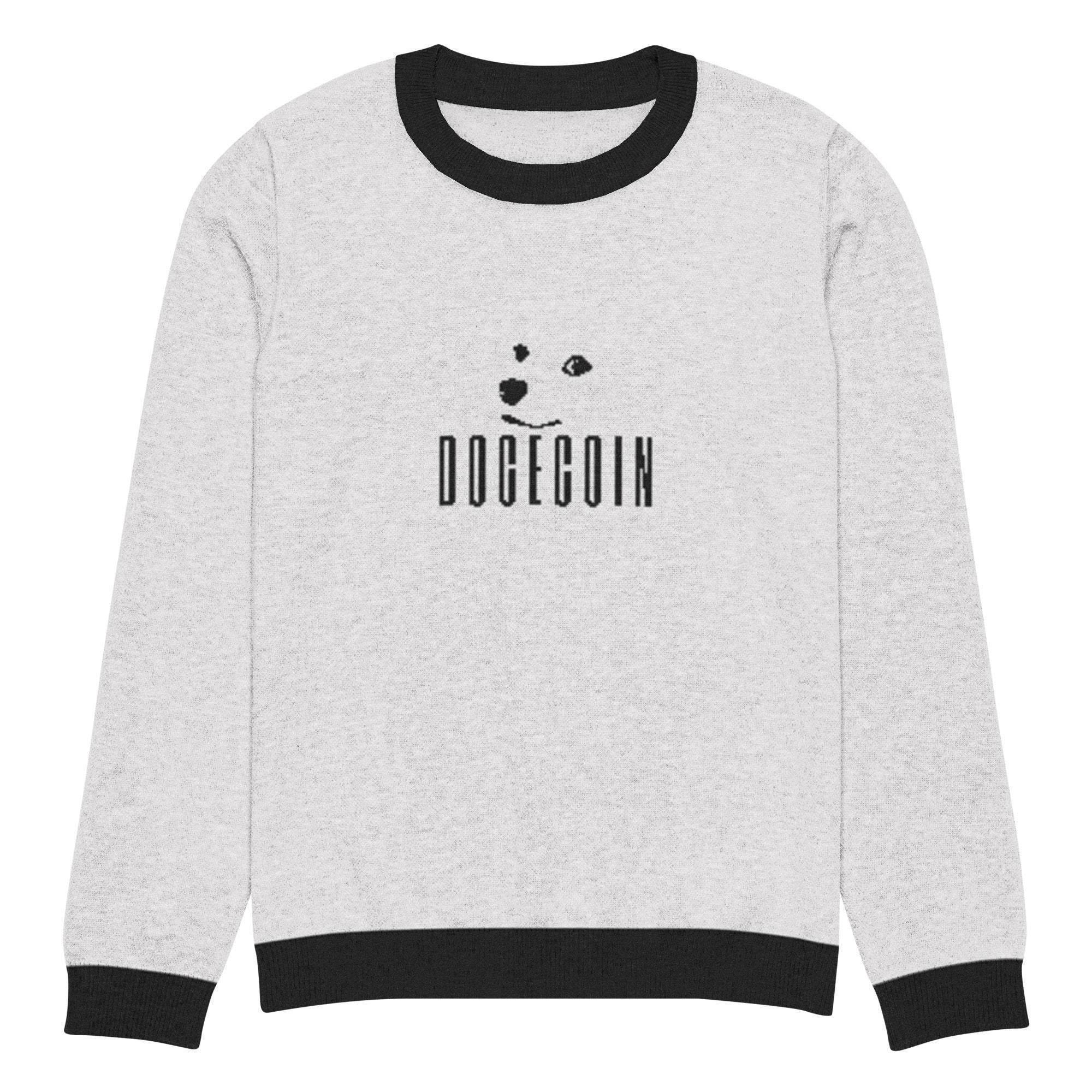 Dogecoin Crew Knitted Sweater - InvestmenTees