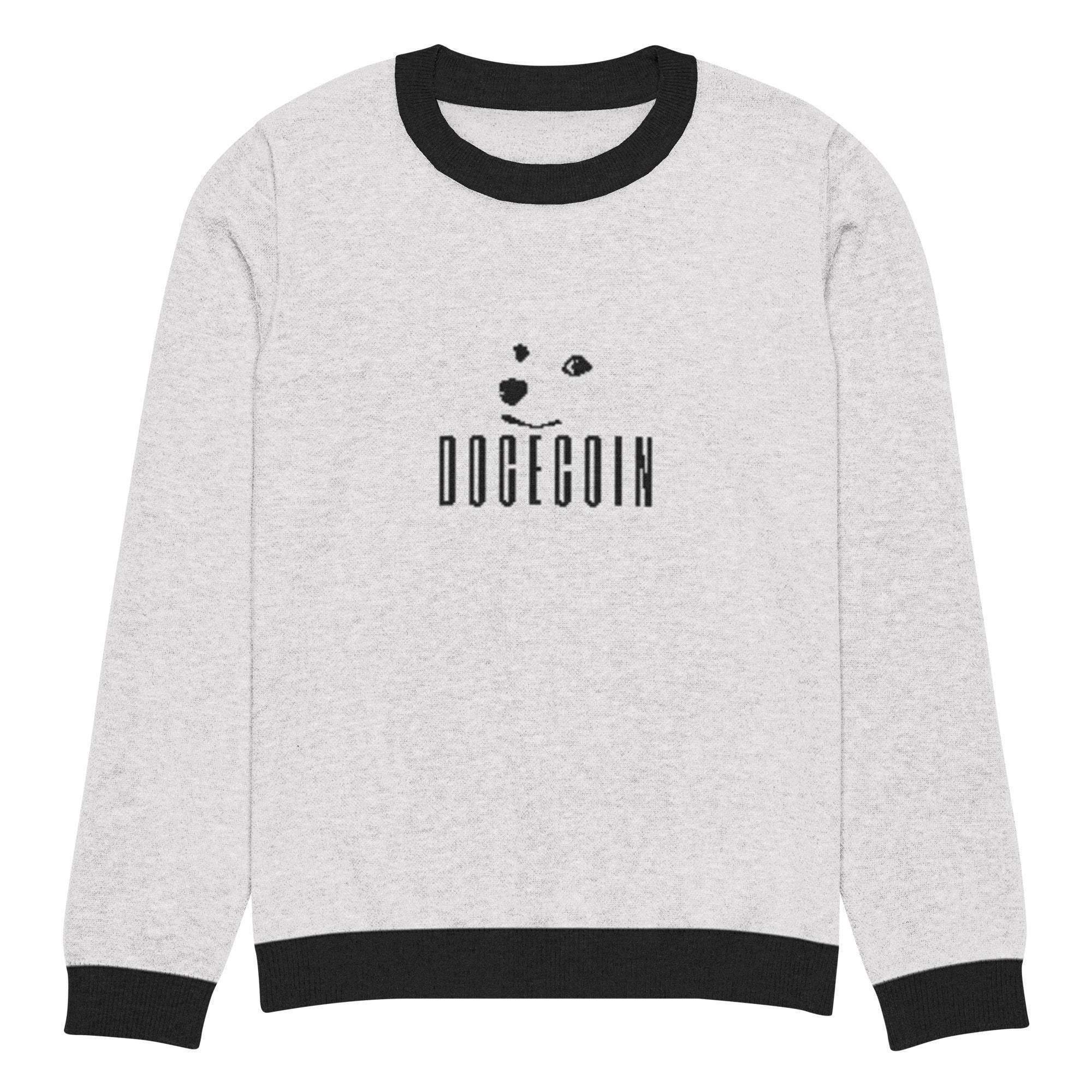 Dogecoin Crew Knitted Sweater - InvestmenTees