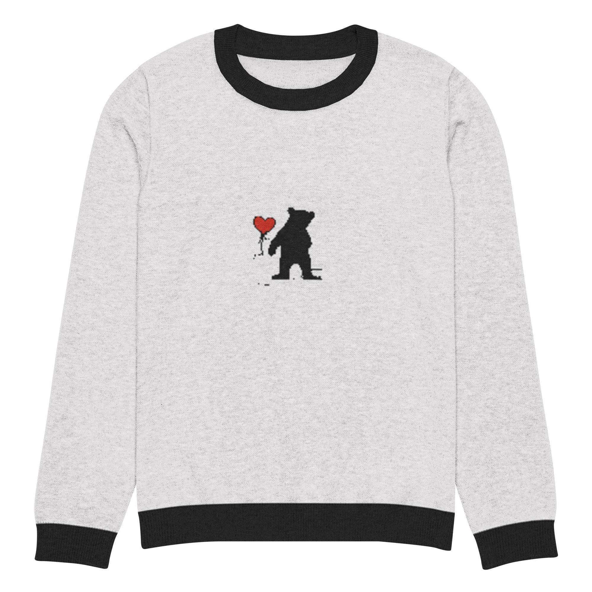 Bearish Love Crew Knitted Sweater - InvestmenTees