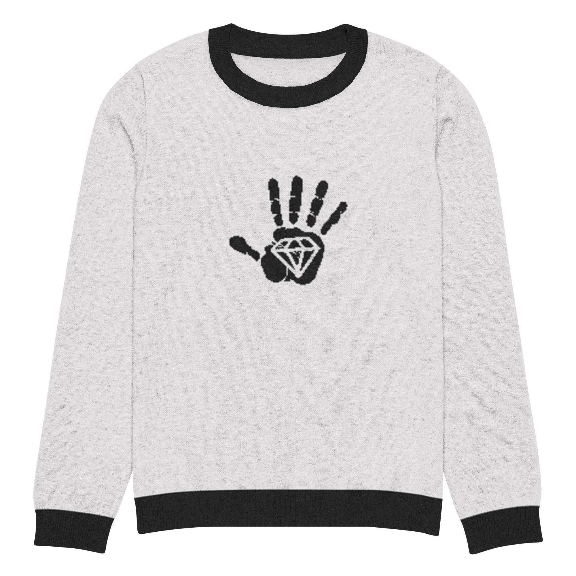 Diamond Palm Crew Knitted Sweater - InvestmenTees