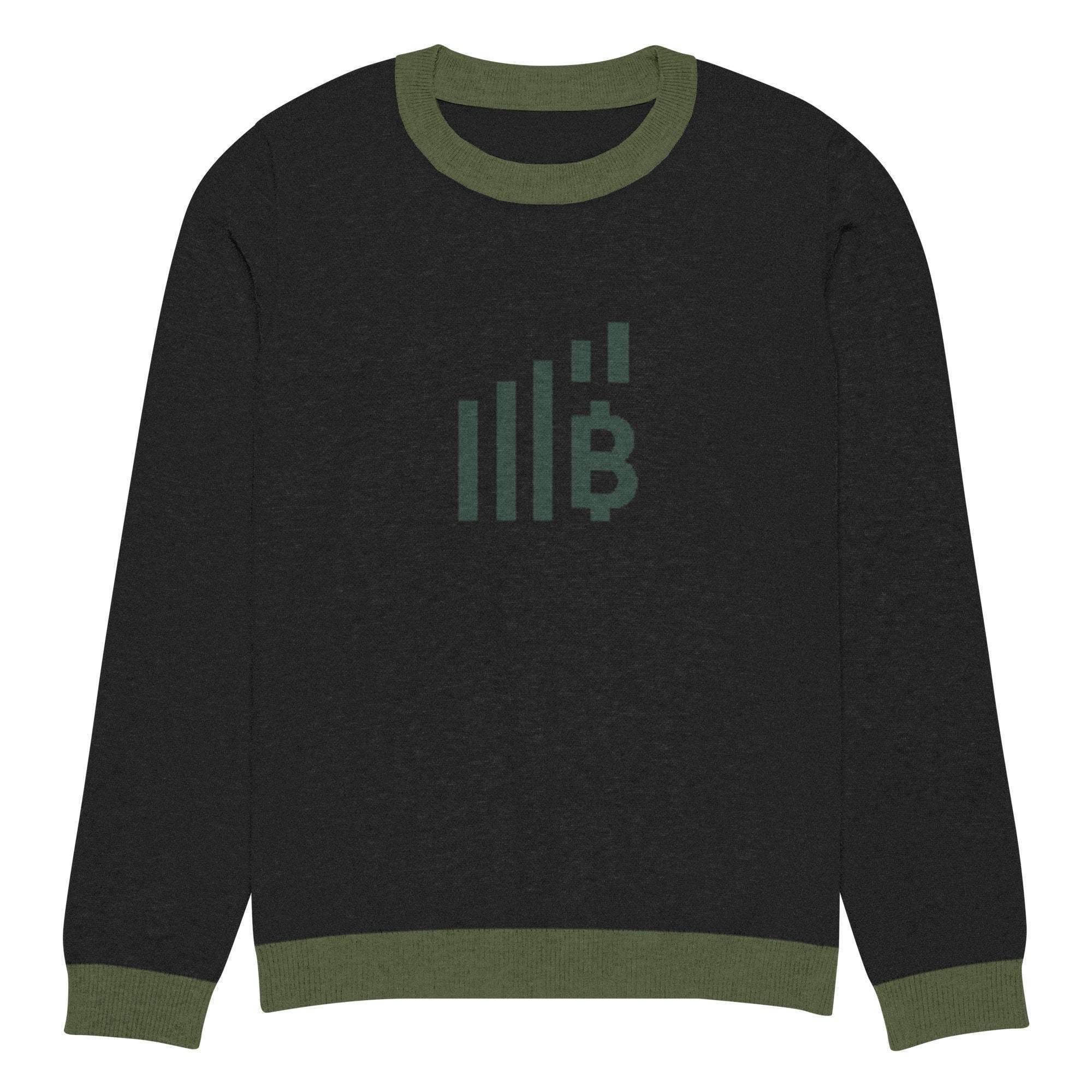 Bitcoin Rise Knitted Crew Sweater - InvestmenTees