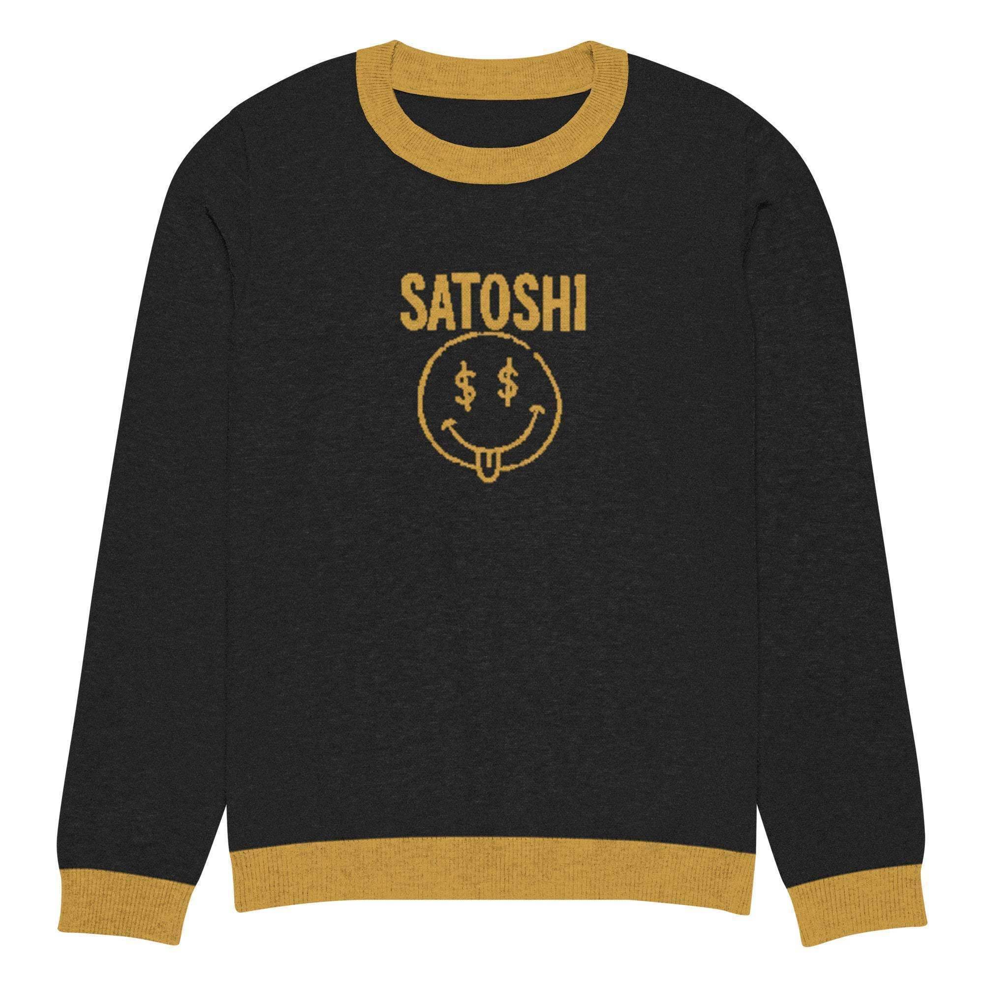 Satoshi Crew Knitted Sweater - InvestmenTees