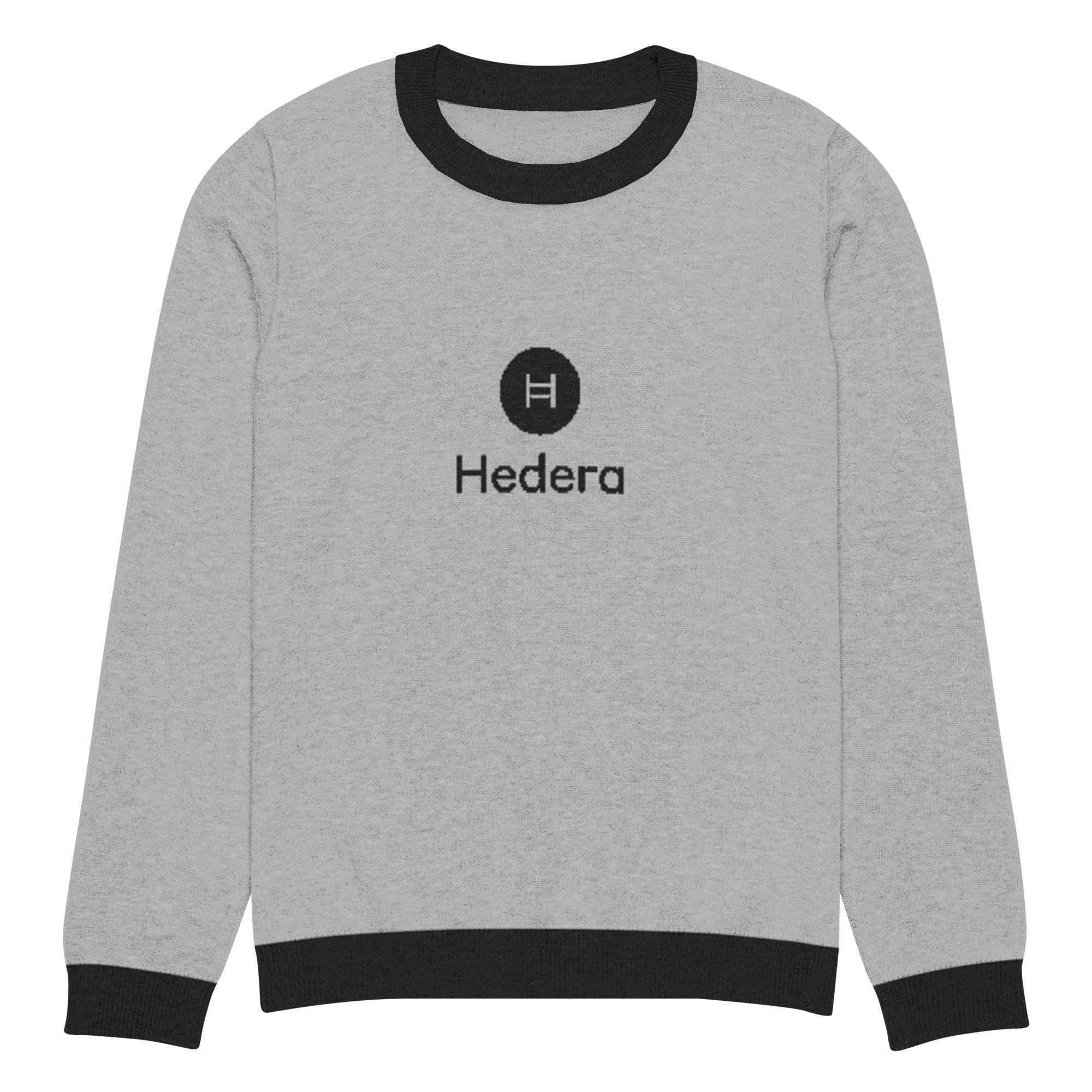 Hedera | HBAR Crypto Crew Knitted Sweater - InvestmenTees
