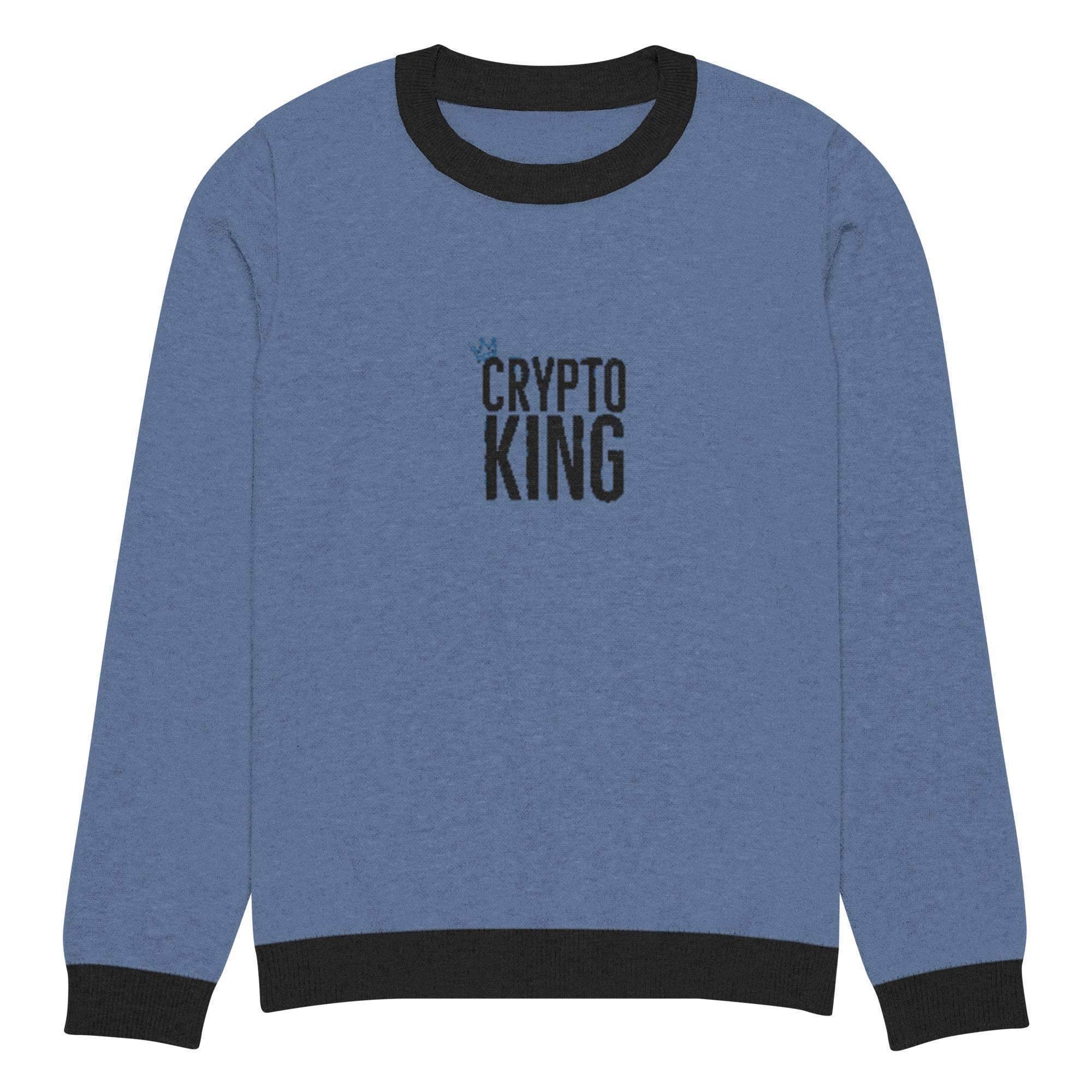 Crypto King Crew Knitted Sweater - InvestmenTees
