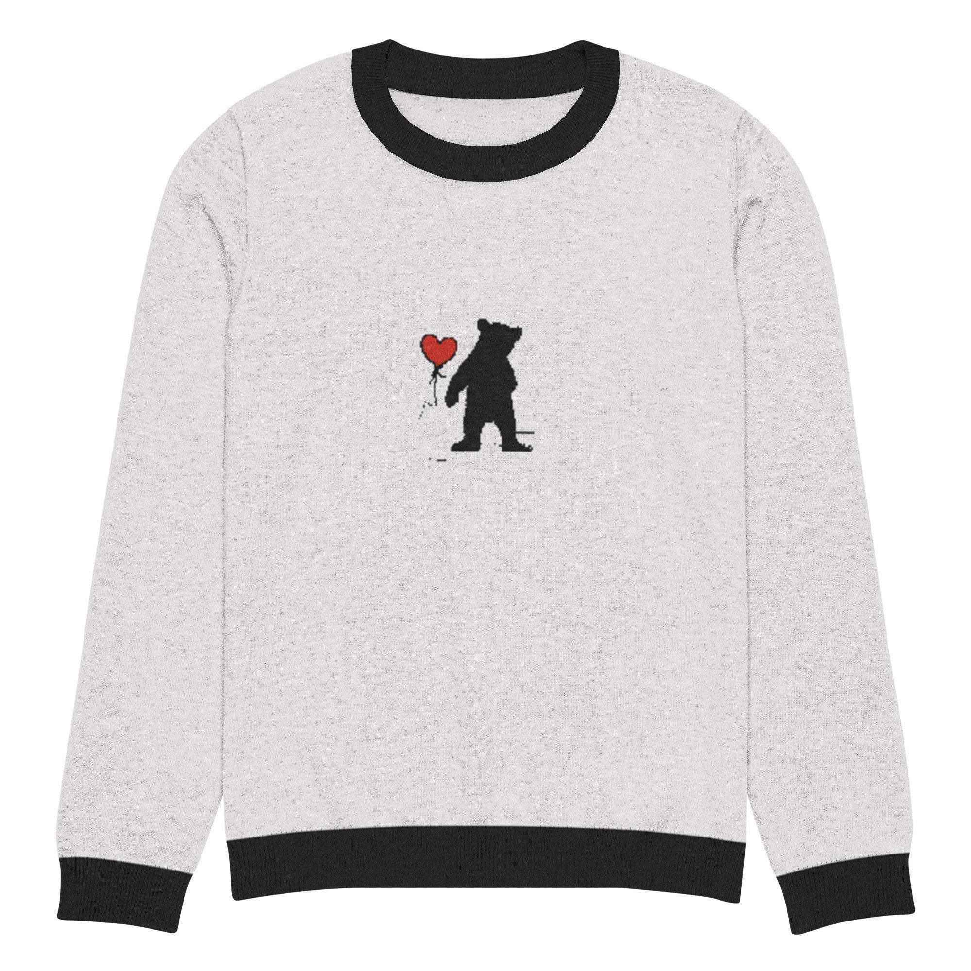 Bearish Love Crew Knitted Sweater - InvestmenTees