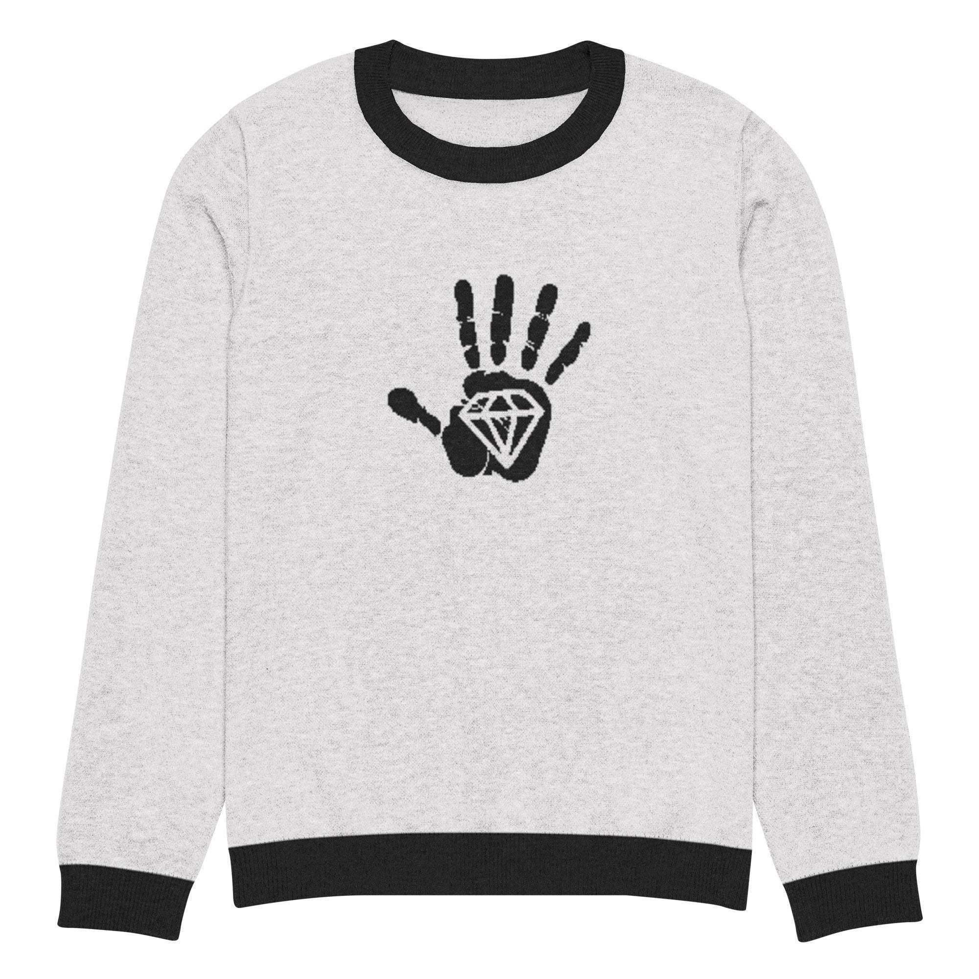 Diamond Palm Crew Knitted Sweater - InvestmenTees