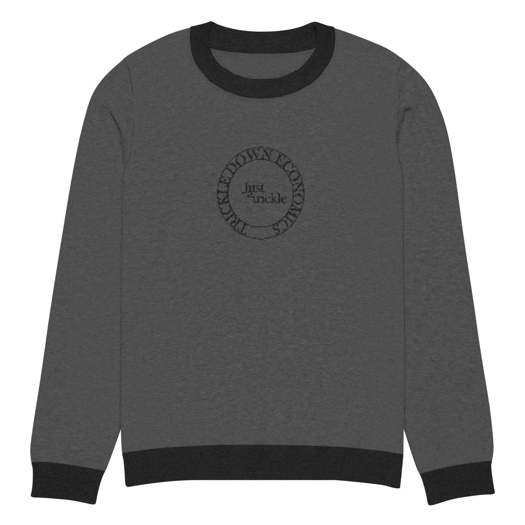 Trickel Down Economics Crew Knitted Sweater - InvestmenTees