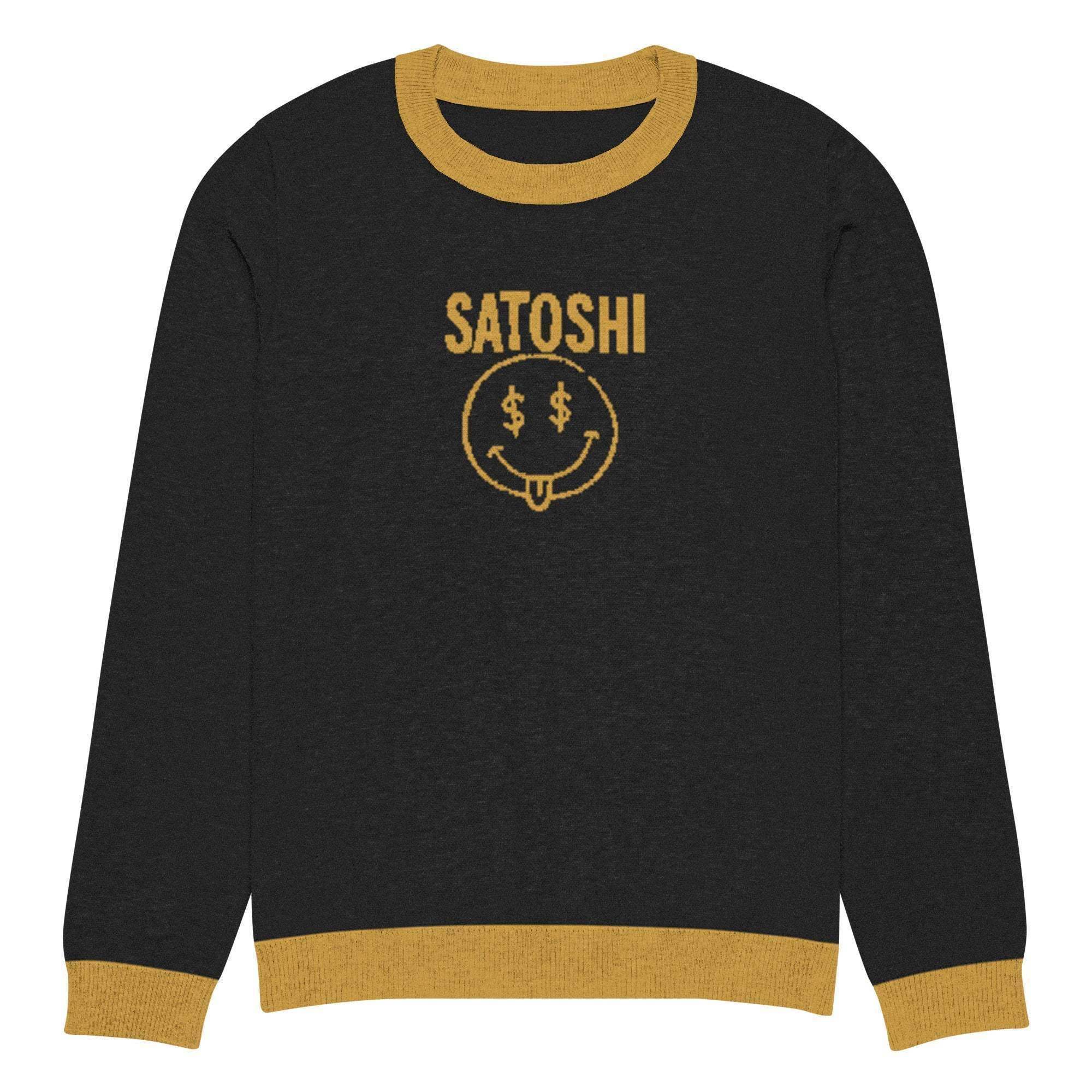 Satoshi Crew Knitted Sweater - InvestmenTees