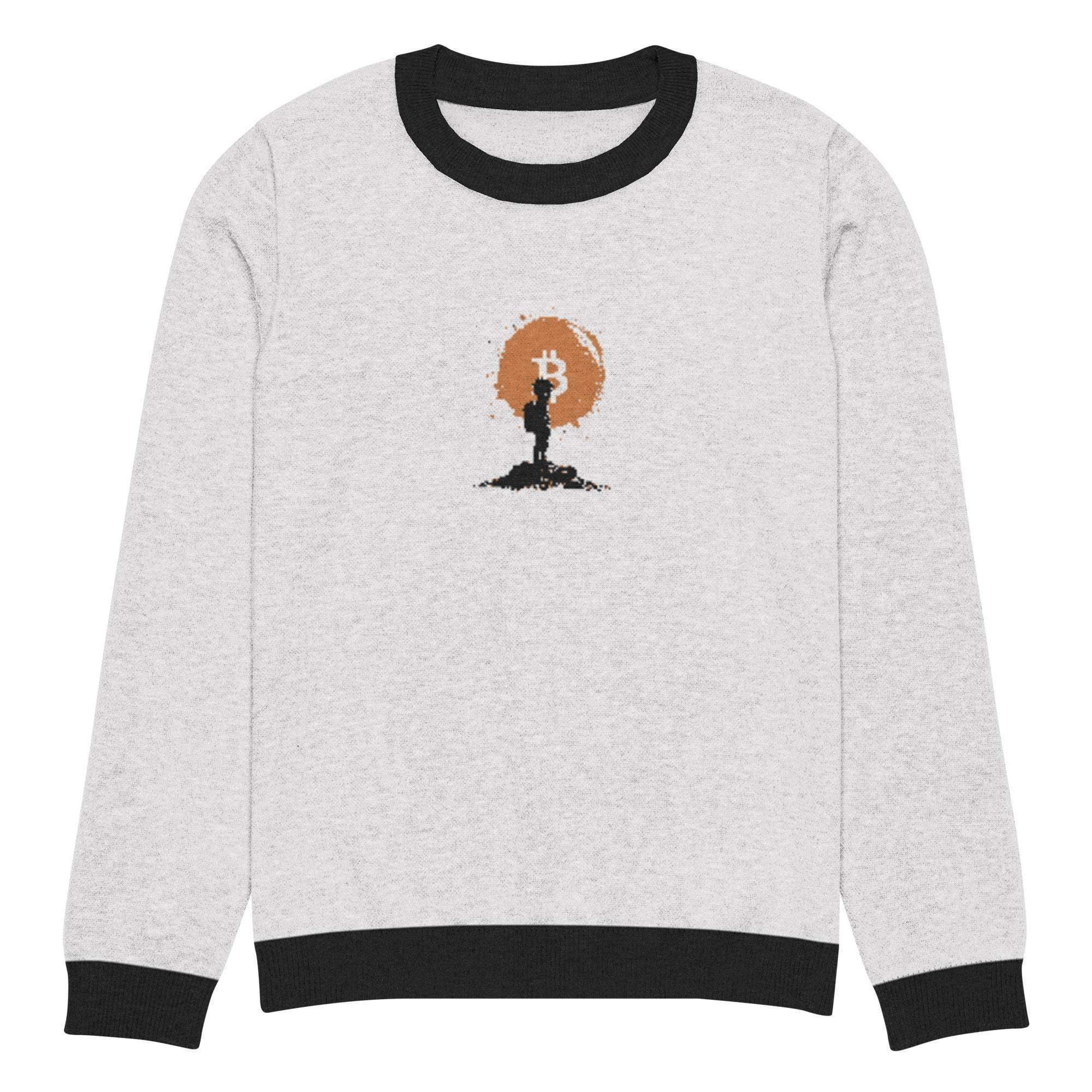 Bitcoin Boy Crew Knitted Sweater - InvestmenTees