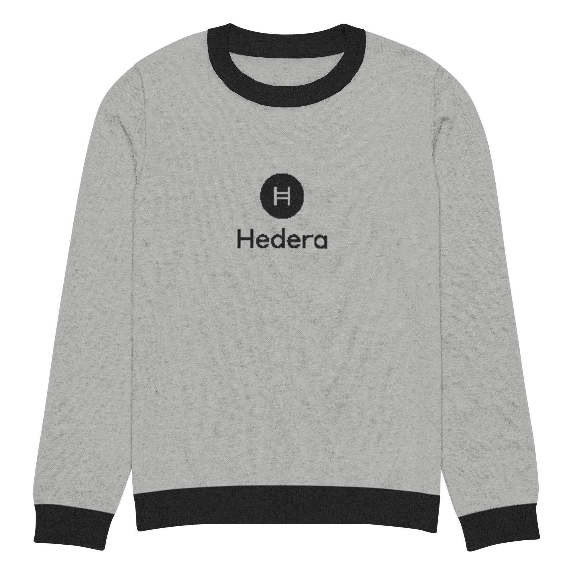 Hedera | HBAR Crypto Crew Knitted Sweater - InvestmenTees