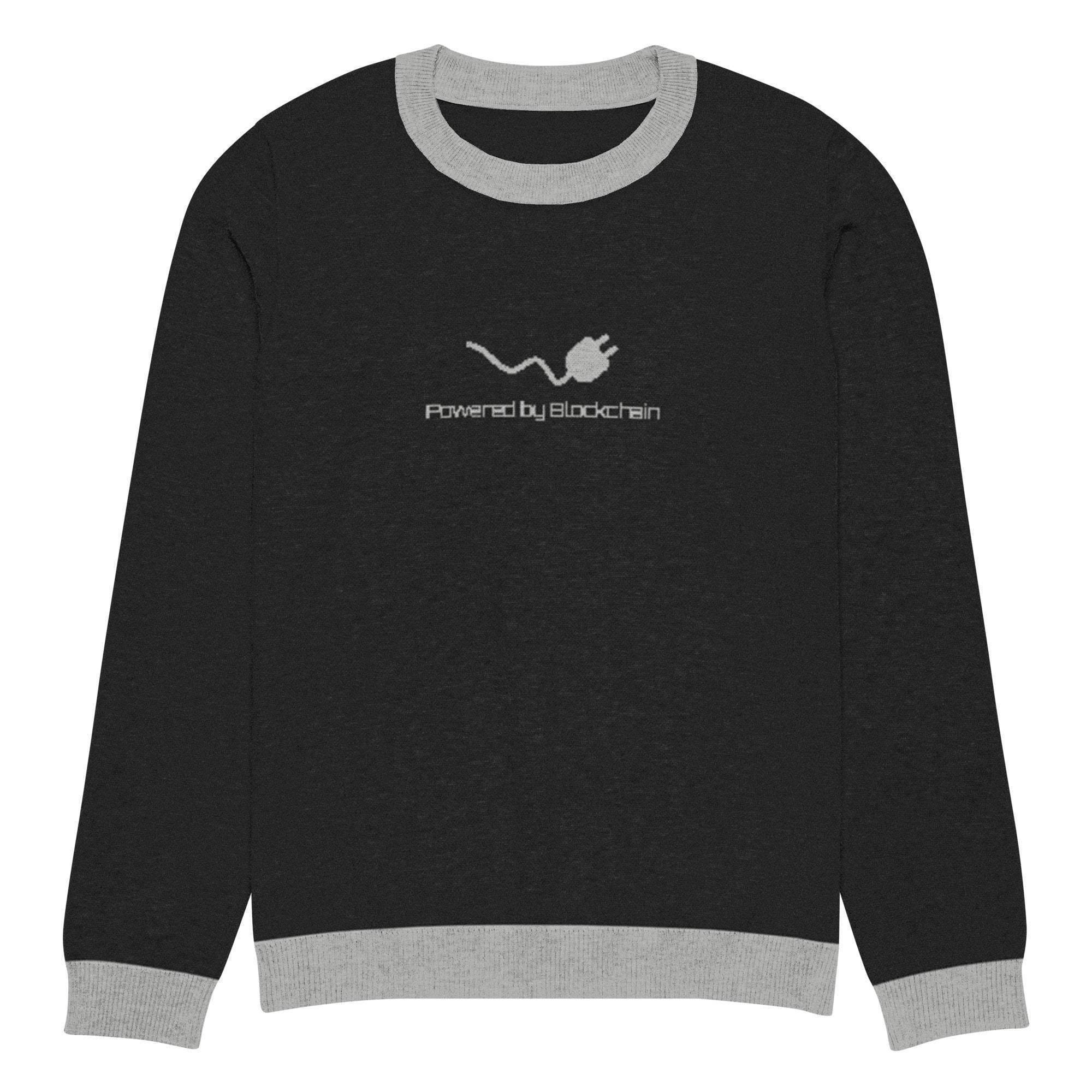 Blockchain Powered Crew Knitted Sweater - InvestmenTees