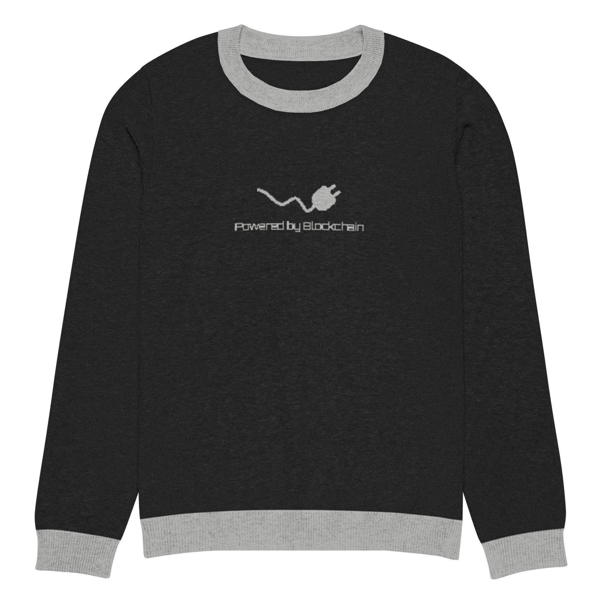 Blockchain Powered Crew Knitted Sweater - InvestmenTees