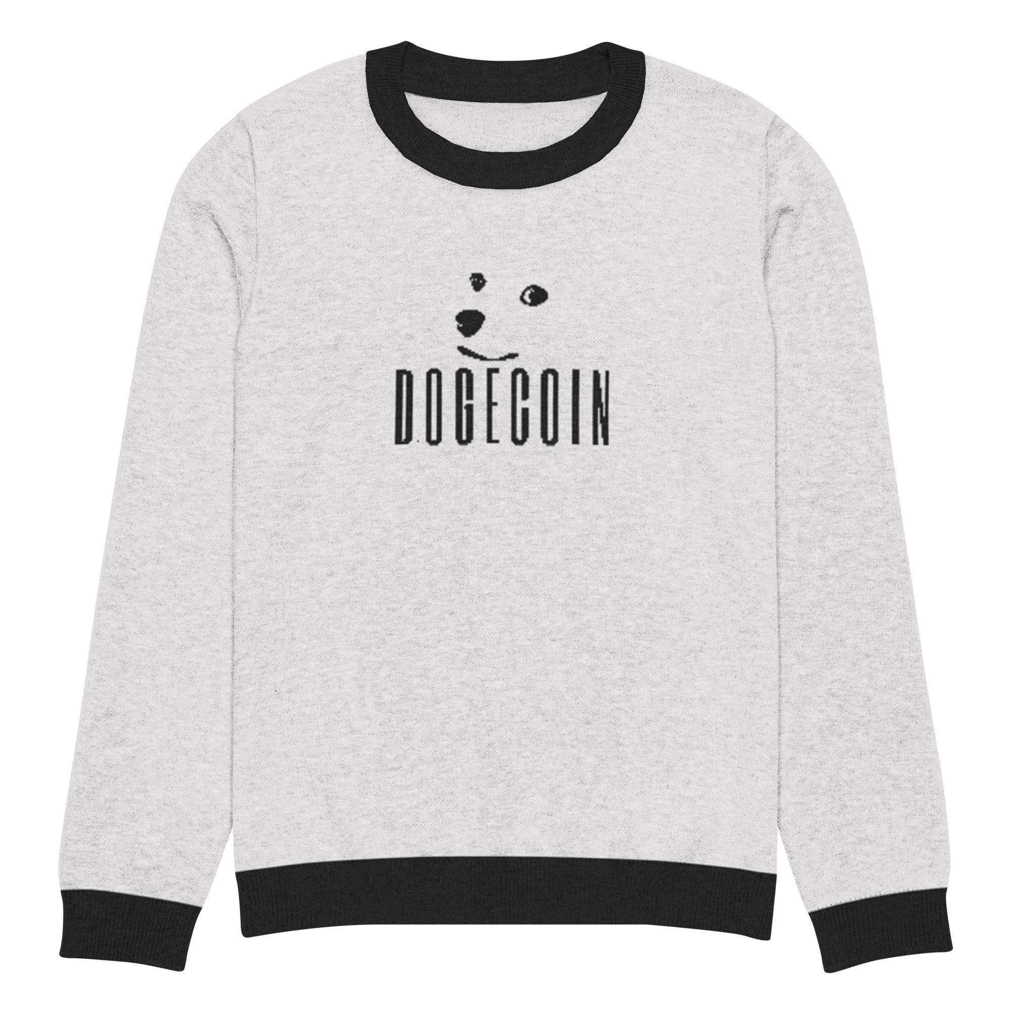 Dogecoin Crew Knitted Sweater - InvestmenTees