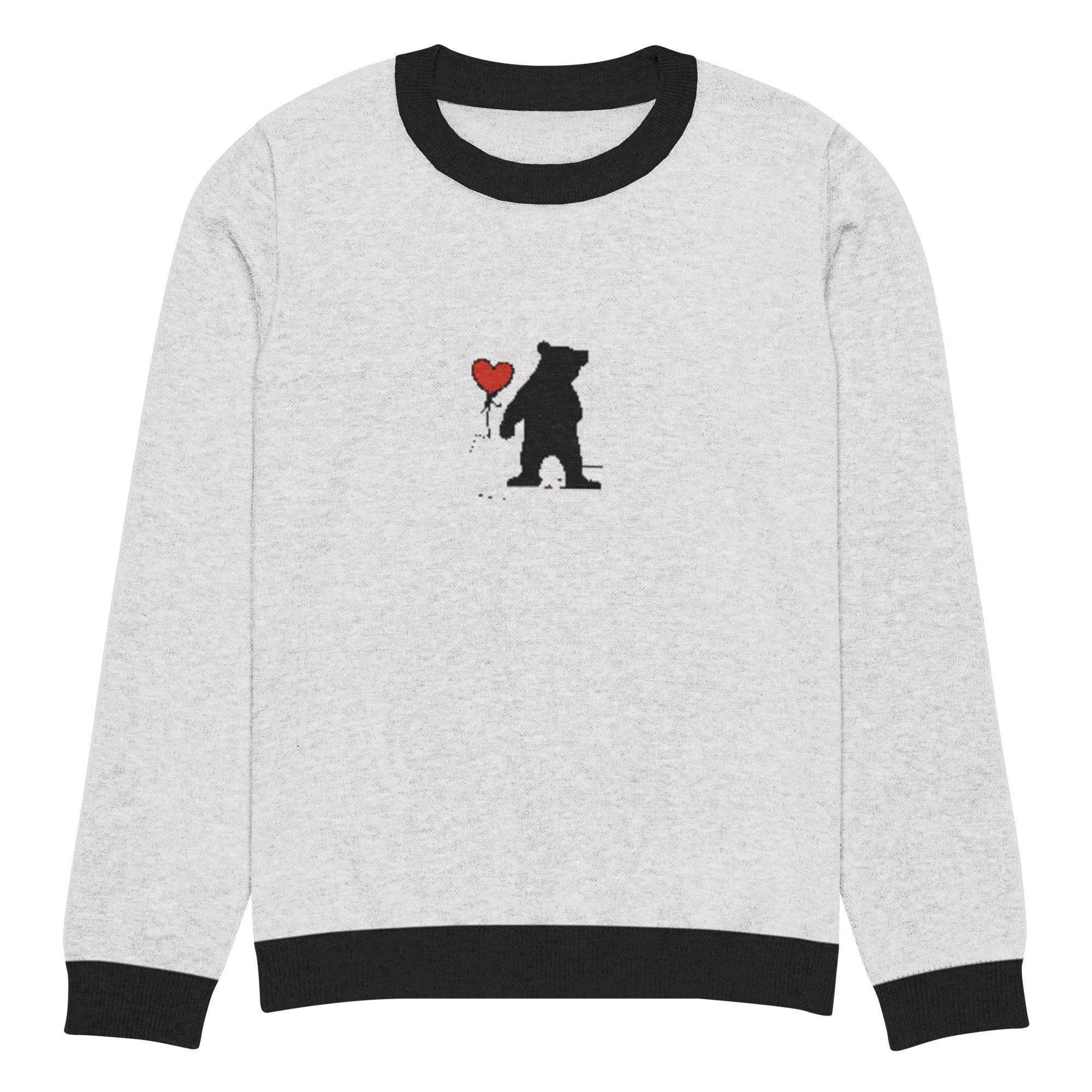 Bearish Love Crew Knitted Sweater - InvestmenTees
