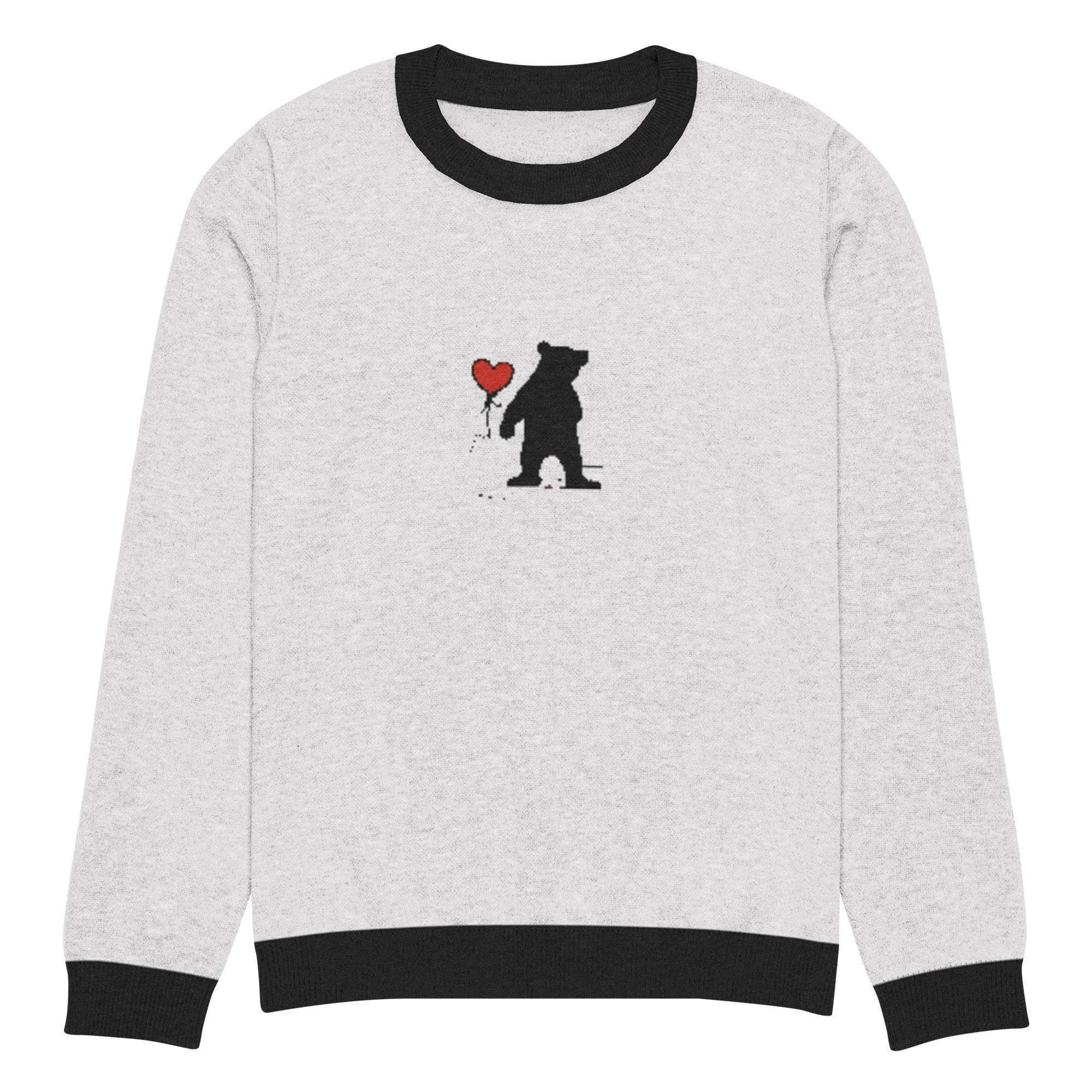 Bearish Love Crew Knitted Sweater - InvestmenTees