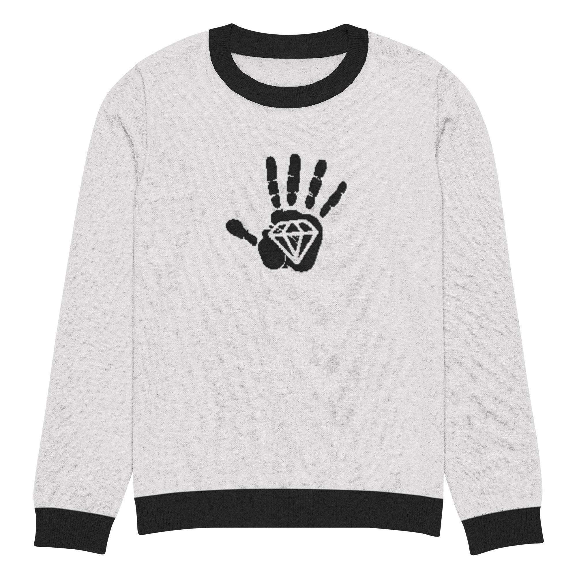 Diamond Palm Crew Knitted Sweater - InvestmenTees