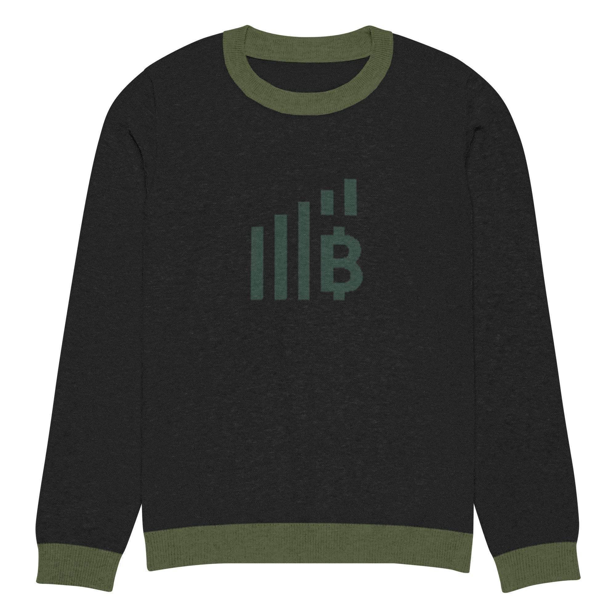 Bitcoin Rise Knitted Crew Sweater - InvestmenTees