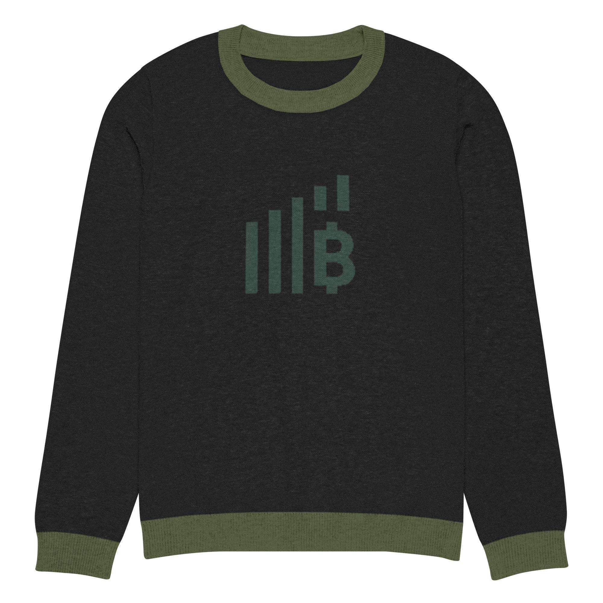 Bitcoin Rise Knitted Crew Sweater - InvestmenTees