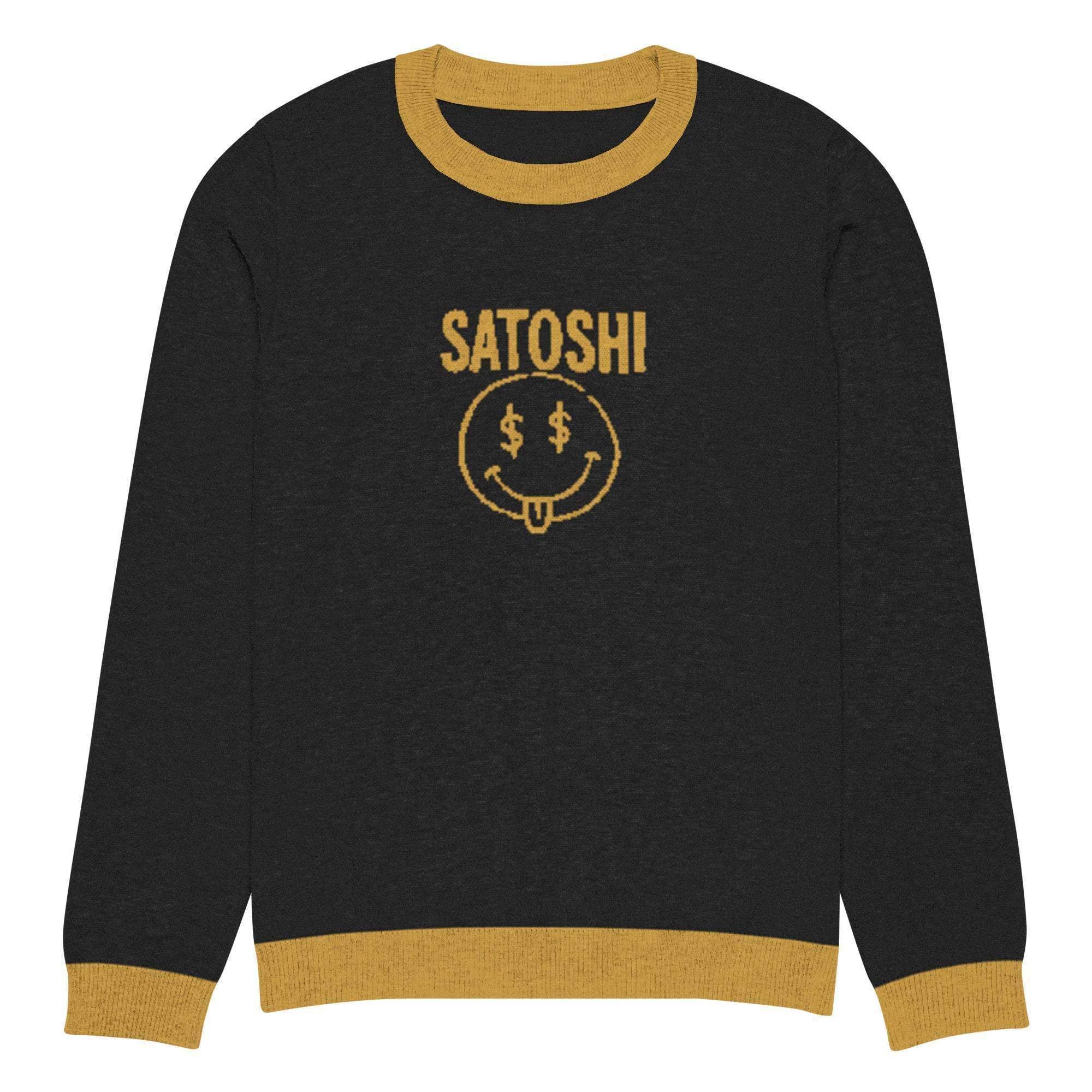Satoshi Crew Knitted Sweater - InvestmenTees