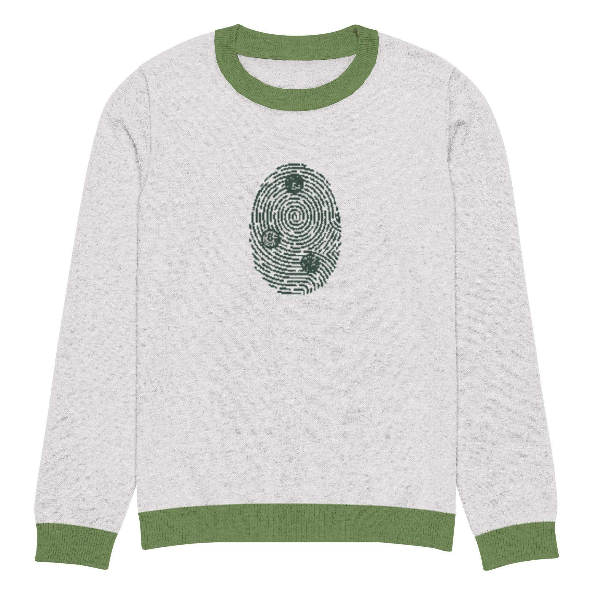 Bitcoin Print Crew Knitted Sweater - InvestmenTees