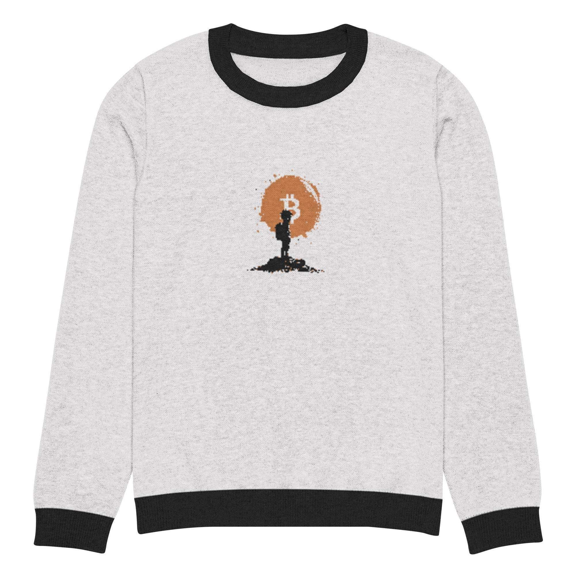 Bitcoin Boy Crew Knitted Sweater - InvestmenTees