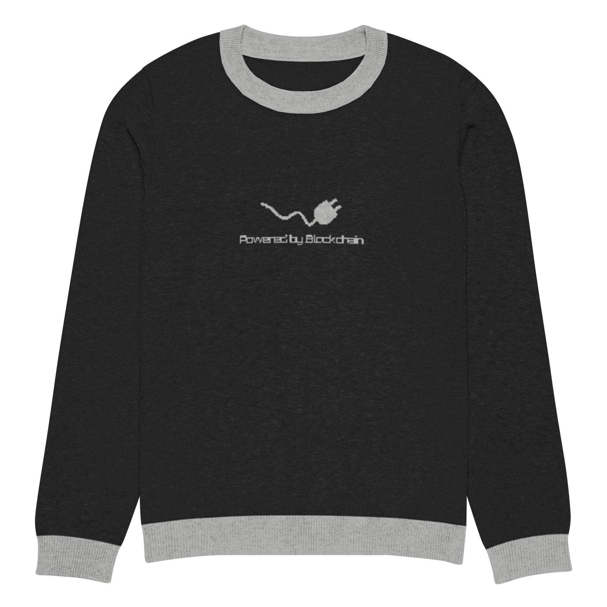 Blockchain Powered Crew Knitted Sweater - InvestmenTees