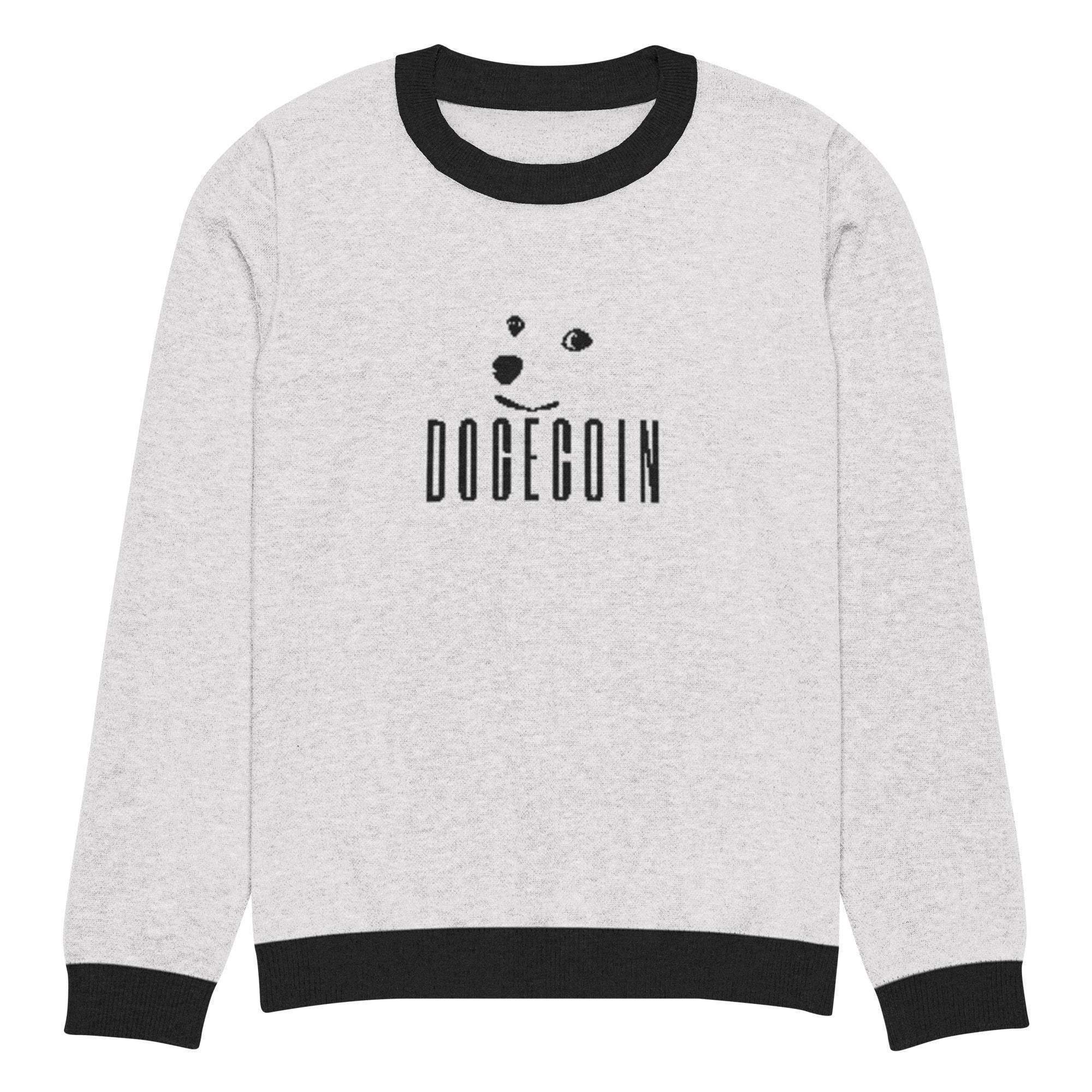 Dogecoin Crew Knitted Sweater - InvestmenTees